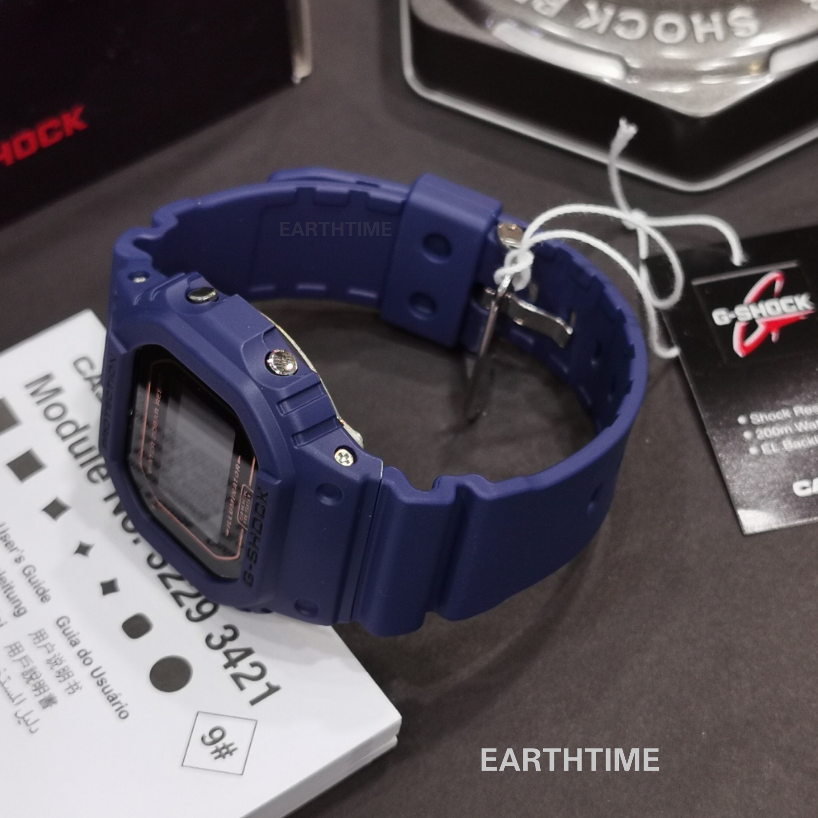 G-Shock Matte Black & Blue ของใหม่แท้100% รับประกัน 1 ปี DW-5600BBM-2DR