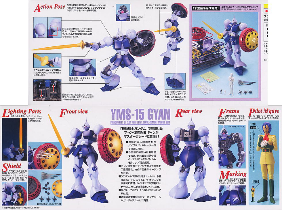 (Bandai) MG1/100 YMS-15 Gyan