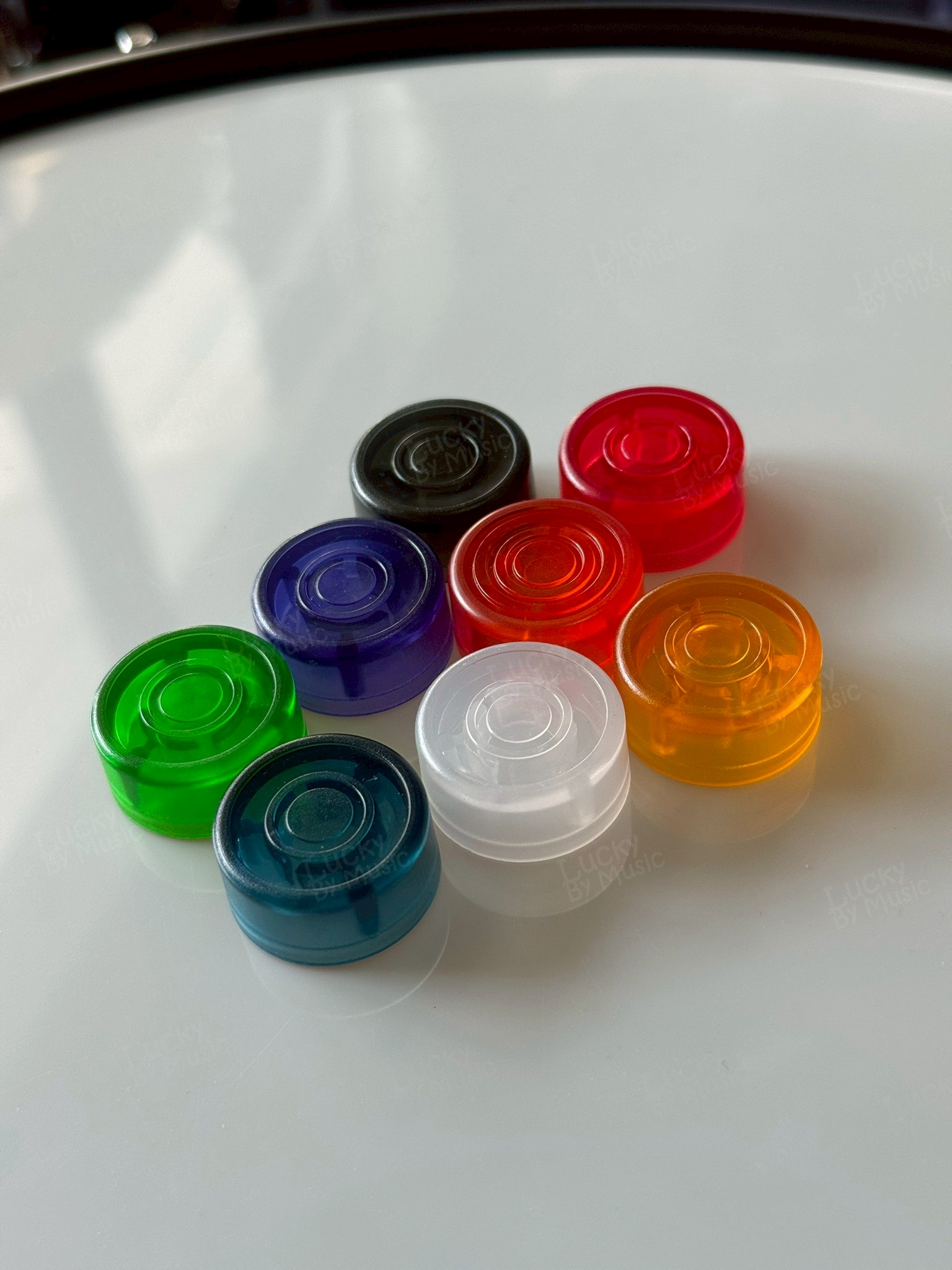 ฝาครอบเอฟเฟค จุกครอบเอฟเฟค (1ชิ้น) คละสี วัสดุของแรง Foot Switch Topper จุกเอฟเฟค - มีปลายทาง