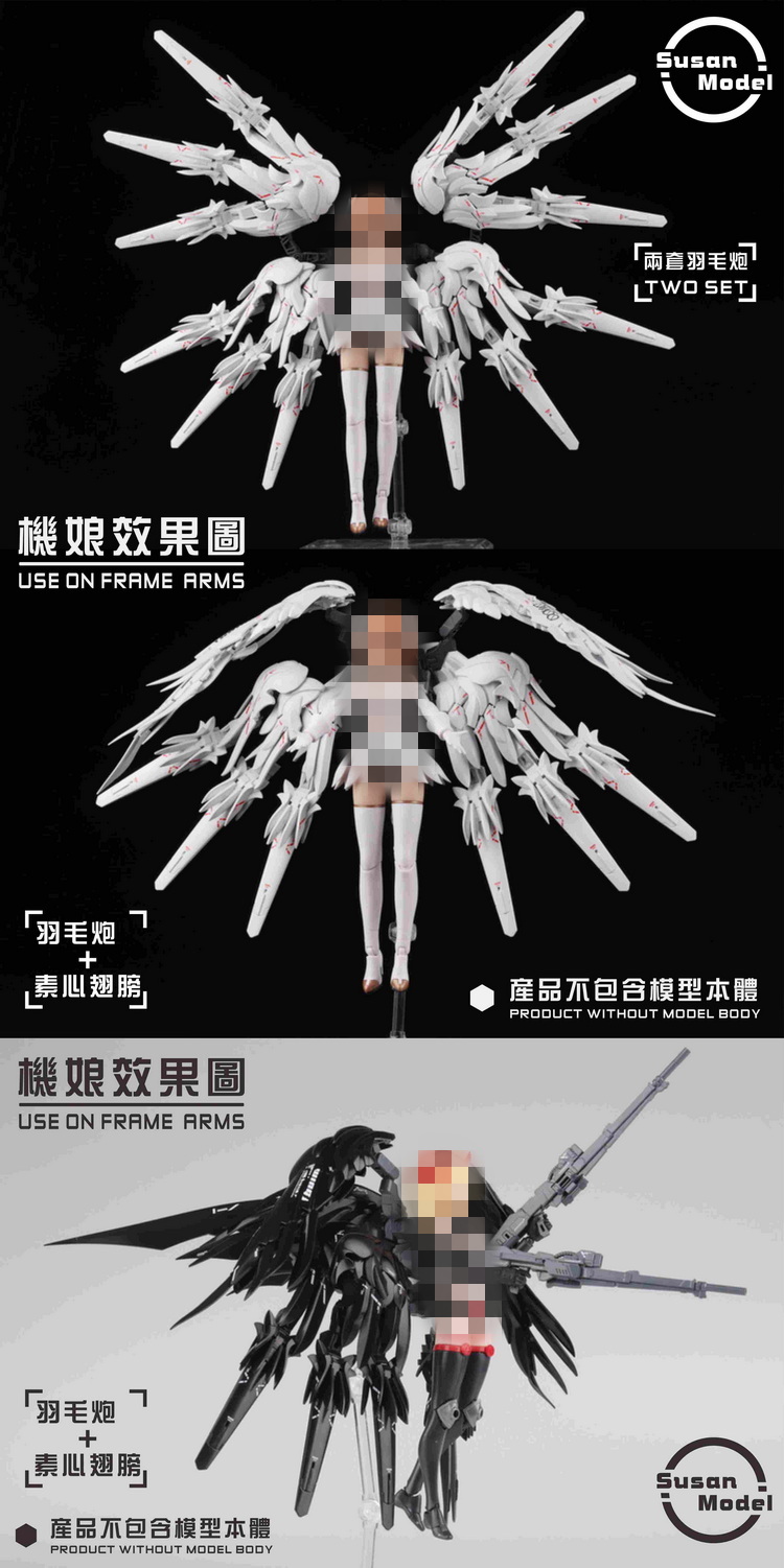 Preorder (Susan model) Plastic Kit Seraphim Unit & Neue Zwerg For 1/144 HG/RG
