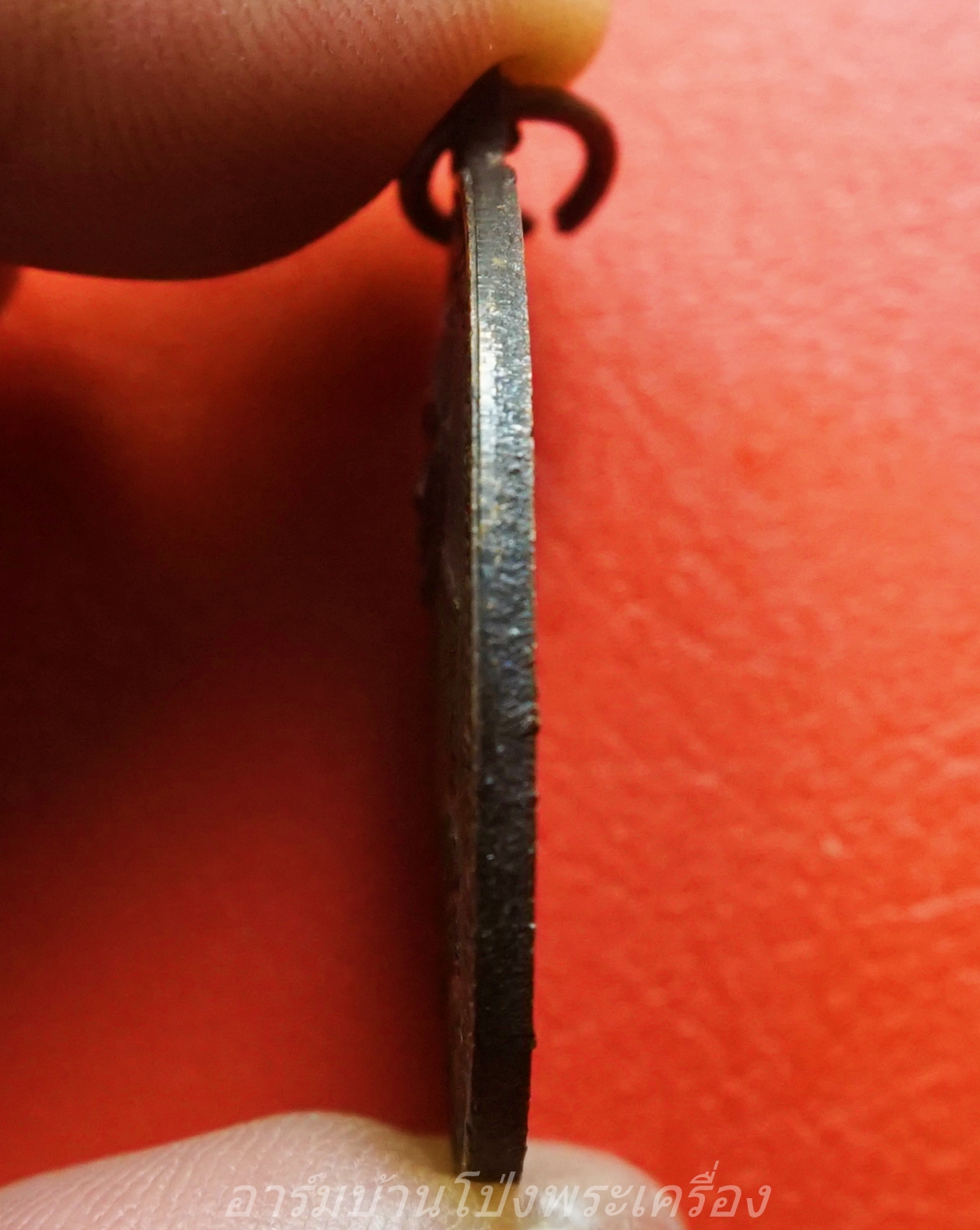 เจ้าอธิการสมปอง วัดหนองหอย จ.ราชบุรี รุ่น๑ เสาร์๕ เนื้อทองแดงรมดำ(องค์ที่2)