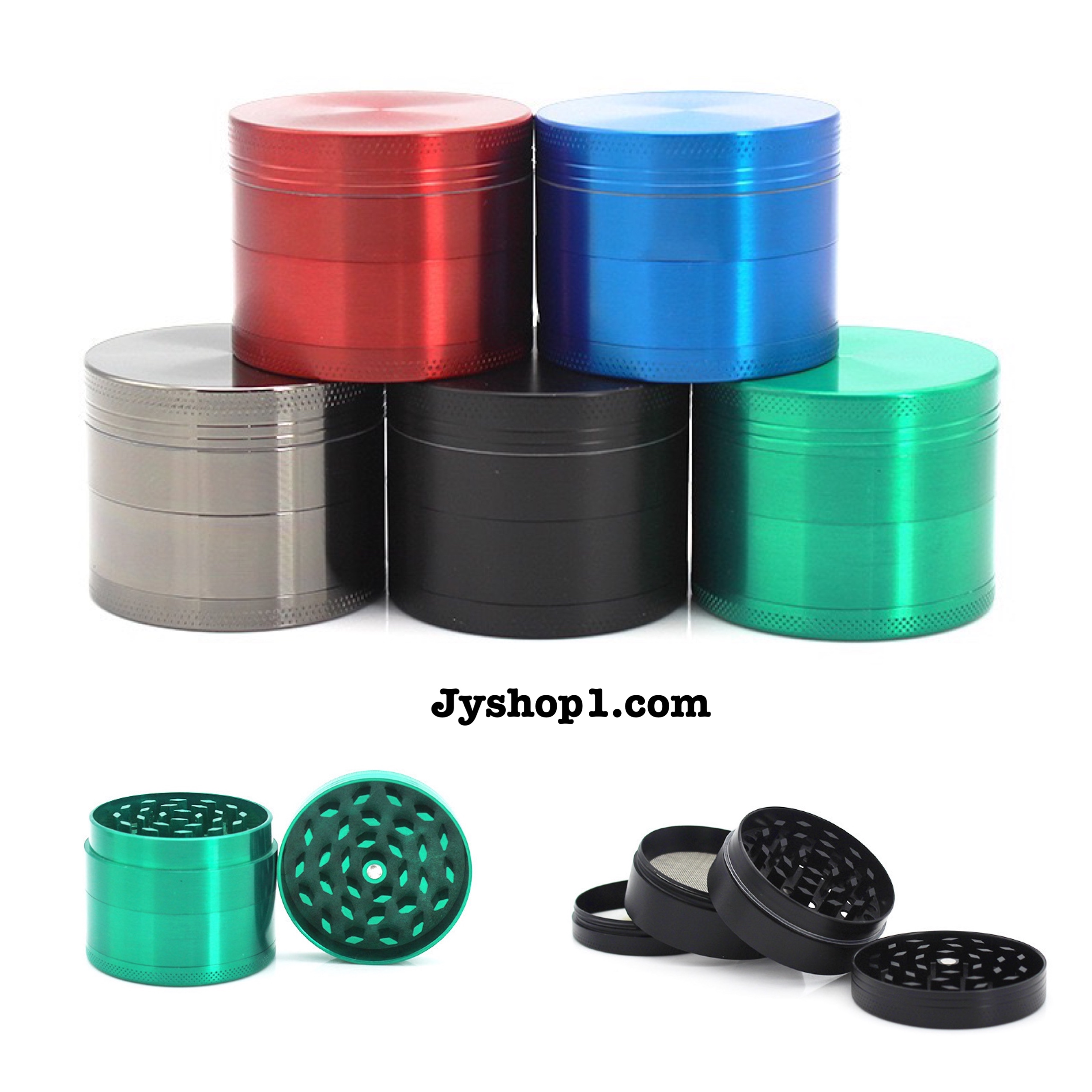 เครื่องบดสมุนไพร ที่บดสมุนไพร ทรงกลม ขนาด 40 mm , 55 mm 4 ชั้น พร้อมส่ง ราคาถูก