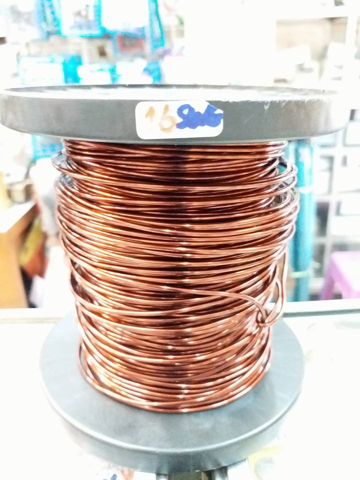 ลวดทองแดงเบอร์16SWG S.W.Gแบ่งขายเป็นเมตร ลวดทองแดงอาบน้ำยาเบอรฺ์16AWG ลวดทองแดงแบ่งขายเป็นเมตรราคาเมตรล่ะ