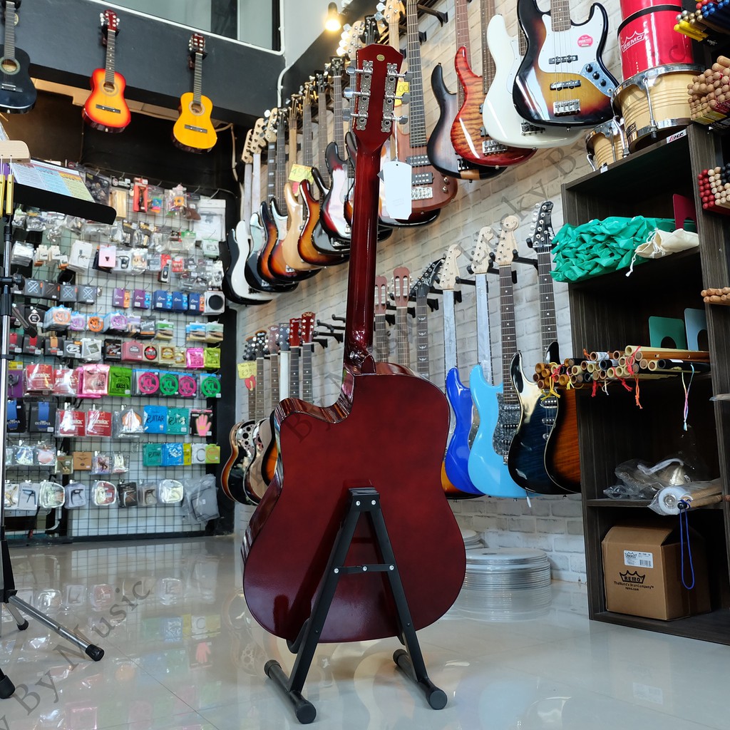 กีตาร์โปร่ง Preme ขนาด 41 นิ้ว รุ่น G-419 สีซันเบิร์ส แถมฟรี กระเป๋า คาโป้ ปิ๊ก2อัน ที่เก็บปิ๊ก ใบคอร์ด ประแจ