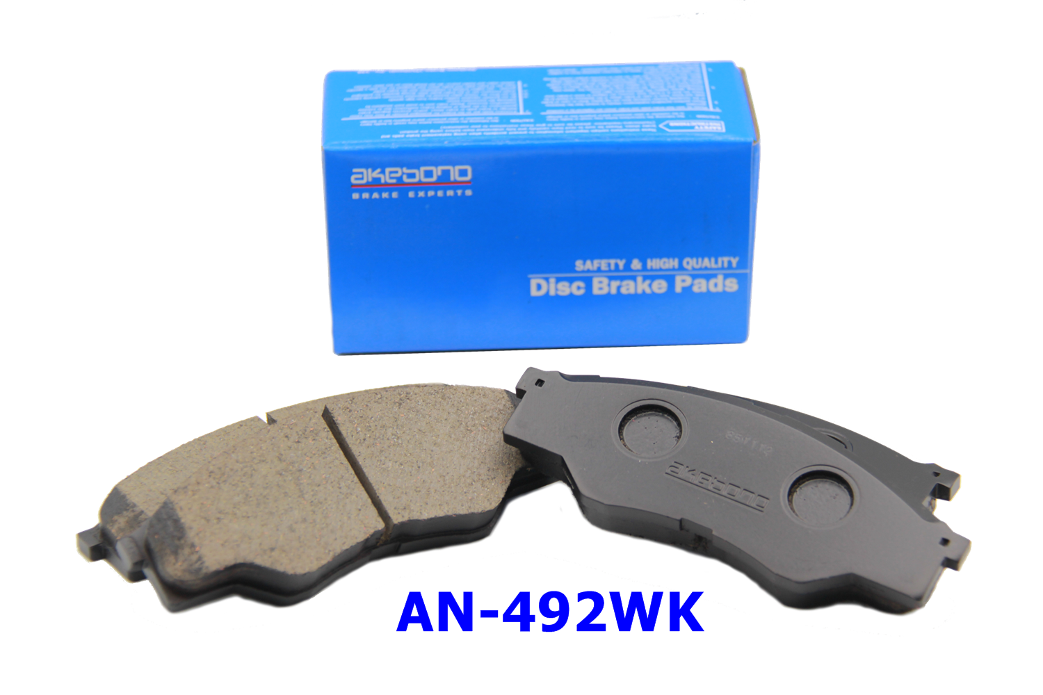 AKEBONO ผ้าเบรคคู่หลัง Honda CIVIC FD 1.8/2.0 ปี 2005-2012, CIVIC DIMENSION 1.7/2.0 ปี 2000-2005 AN-492WK