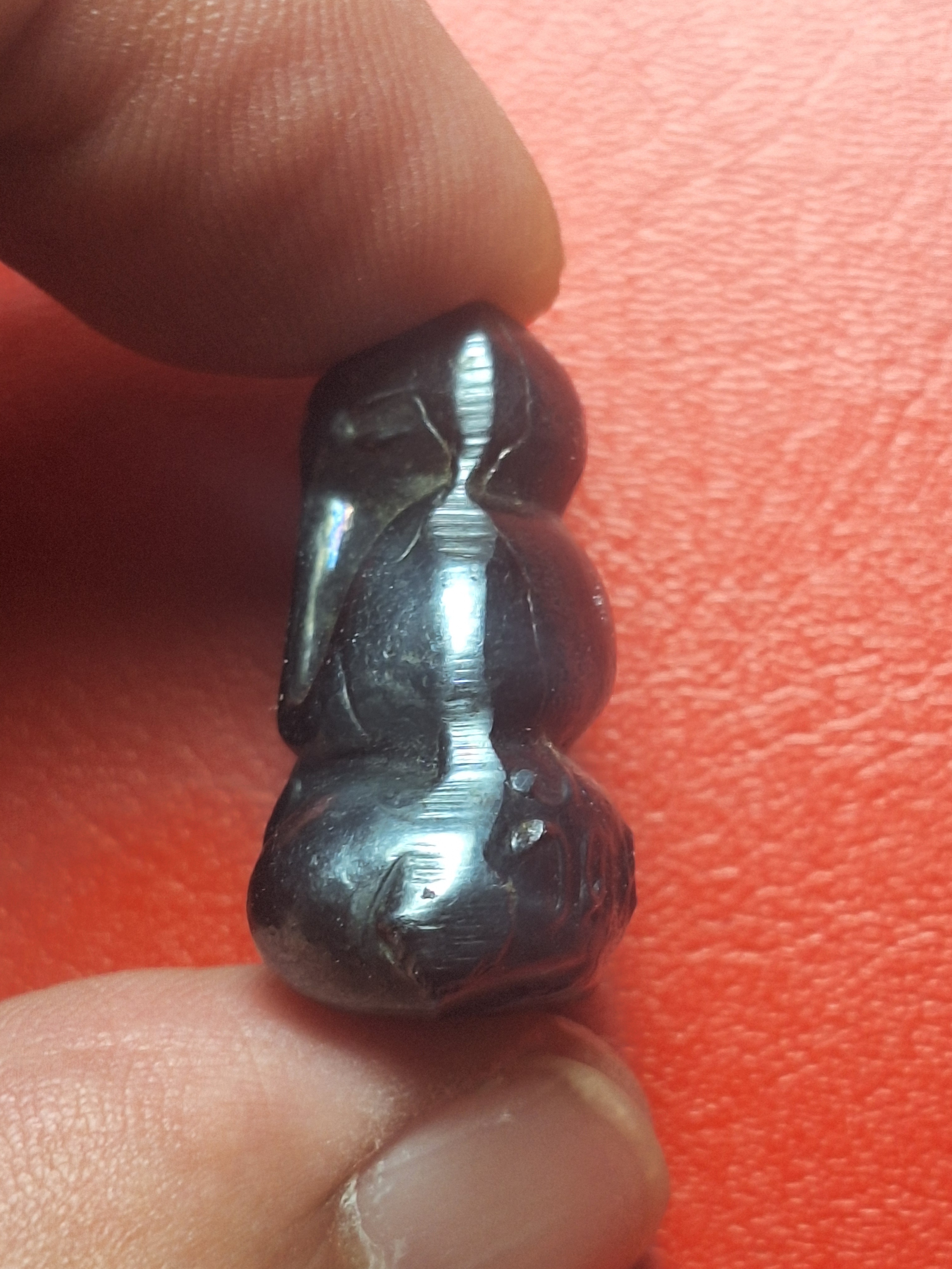 หลวงพ่อคิ้ม วัดหนองเสือ พระปิดตา พิมพ์ใหญ่ เนื้อเมฆพัตร(องค์ที่1)