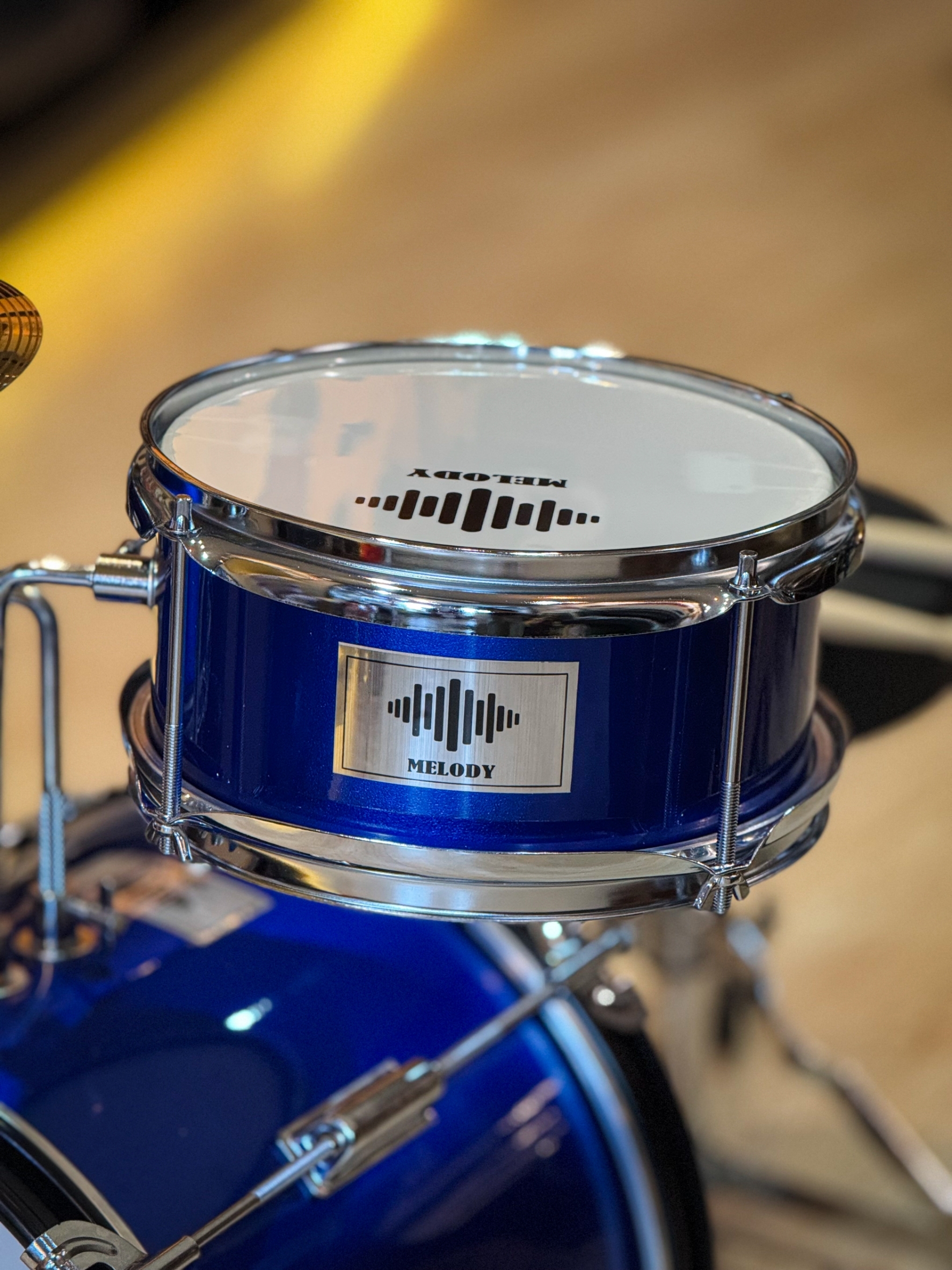 กลองชุดเด็ก MELODT SET 3 ใบ สีน้ำเงิน ครบชุด (สำหรับเด็ก1-10 ปี)