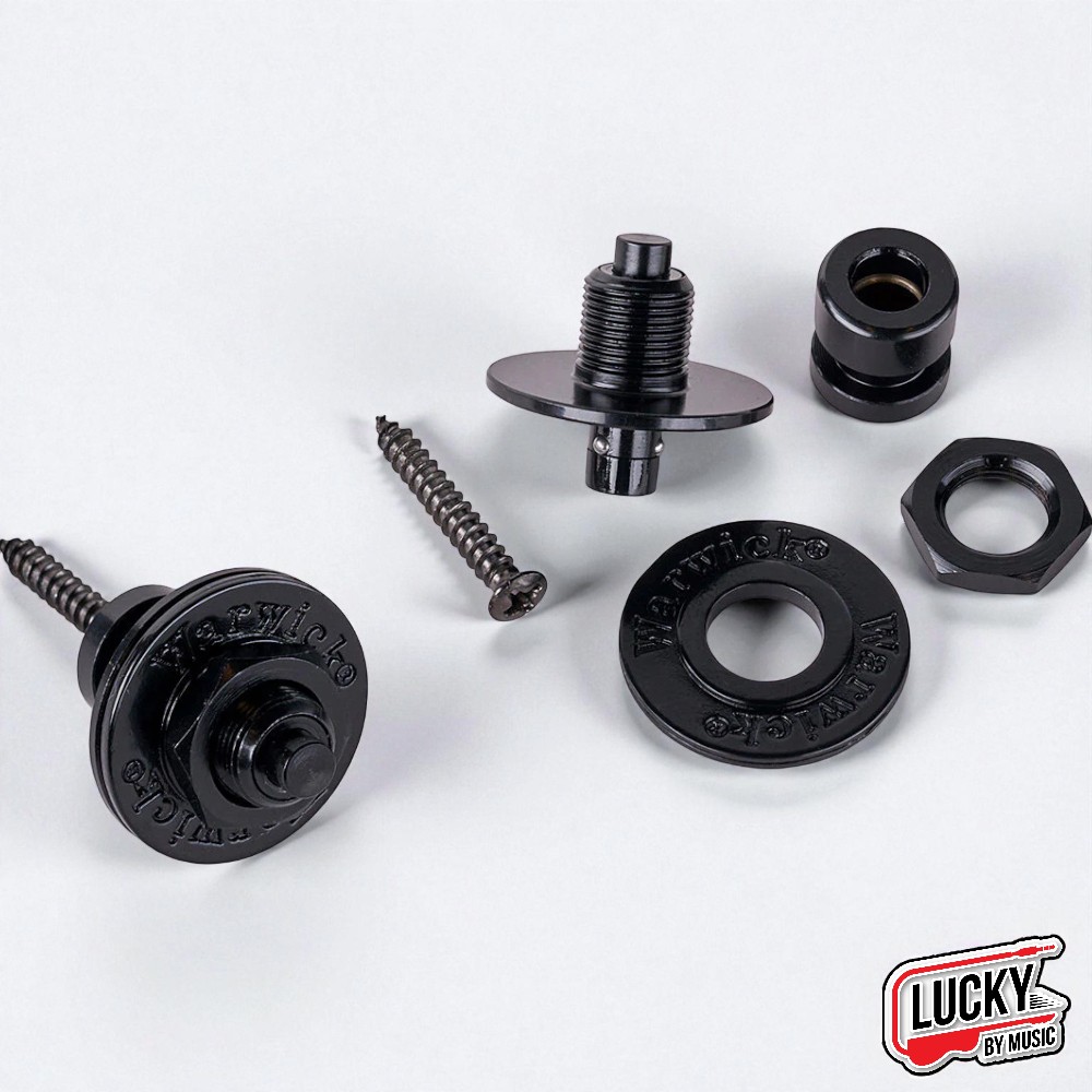 หมุดล็อคสายสะพาย Warwick 30305-SET-B Security Locks กีต้าร์ไฟฟ้า-เบส หมุดสายสะพาย แข็งแรง ทนทาน