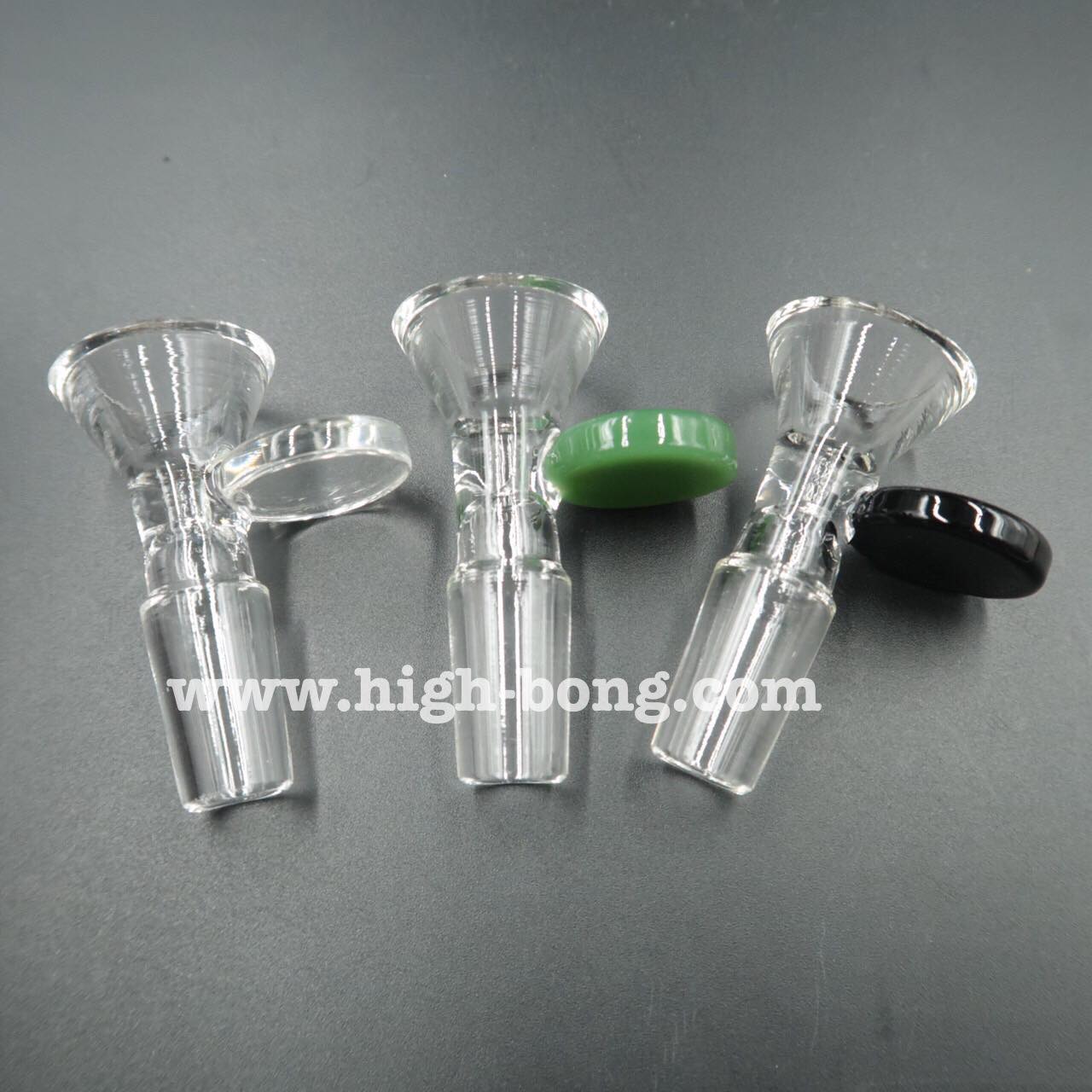 คัพแก้วทรง V ด้ามจับสี (14.5mm)