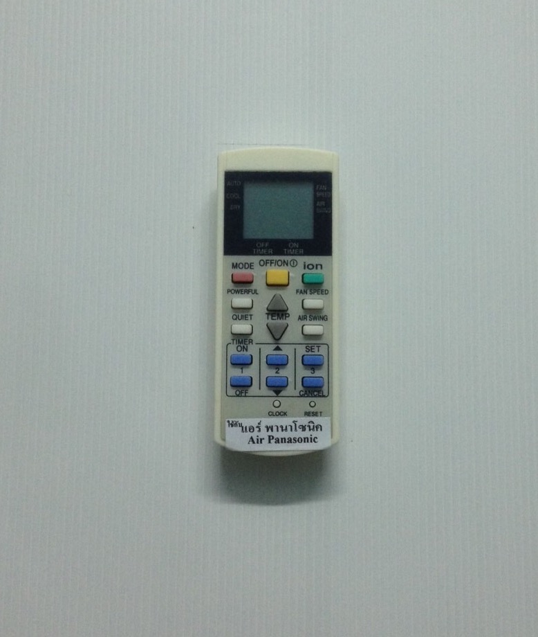 รีโมทแอร์ พานาโซนิค Panasonic ปุ่มขวา ion