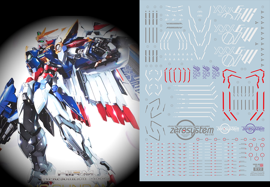 142 Water Decal High-Resolution Model Wing Gundam Zero EW ยี่ห่อ S.I.M.P. Model Decal (สินค้าเหลือ 1 แผ่น กรุณารอทางร้านแจ้งกลับนะครับ )