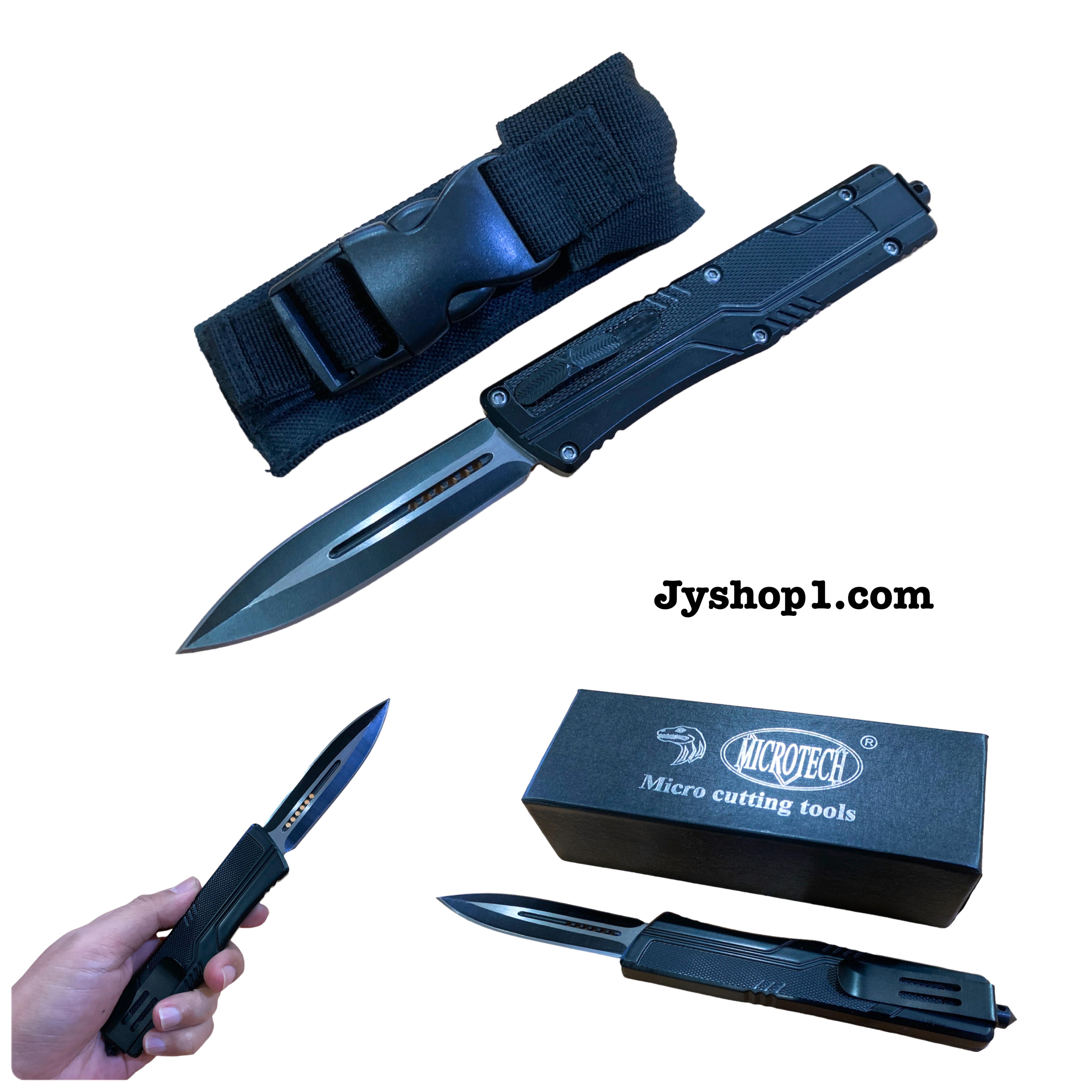 มีดสปริงตรง มีดพก Microtech แบบ 2 คม M3 พร้อมส่ง ราคาถูก