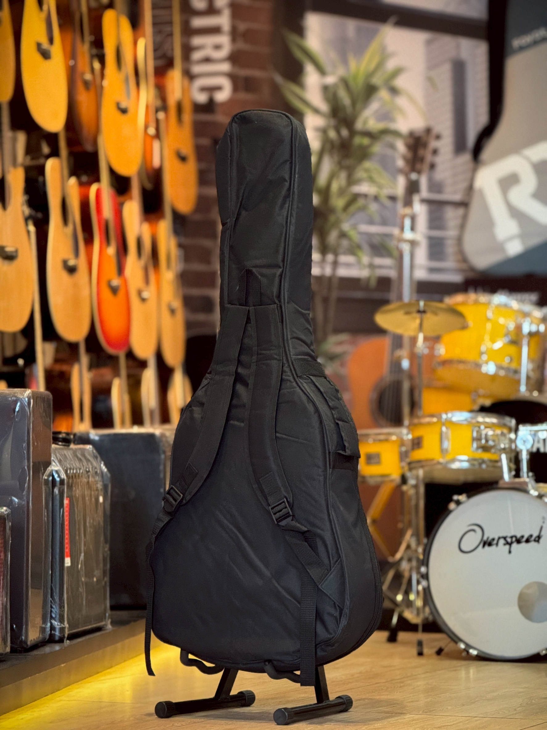 กระเป๋ากีต้าร์โปร่ง Fender ใส่ได้ถึง 41 นิ้ว บุฟองน้ำหนา 5 มิล สีดำ ✅ คละแบบ-เพิ่มช่องกระเป๋าคอ