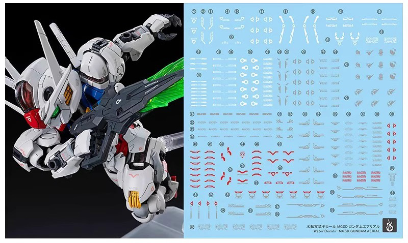 Water Decal 236 MGSD Gundam Aerial ยี่ห้อ Ghost Decal