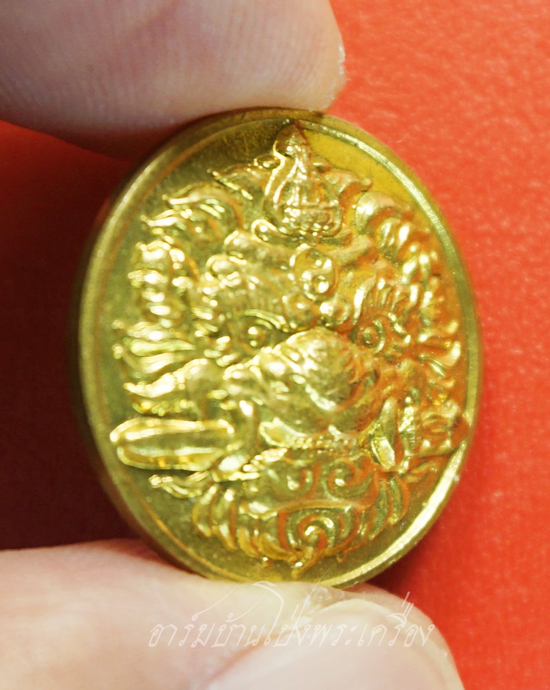 หลวงพ่อหวล วัดชาวเหนือ เสือคาบดาบ(กันชง) ปี๒๕๔๙ พิมพ์เล็ก กะไหล่ทอง(องค์ที่1)