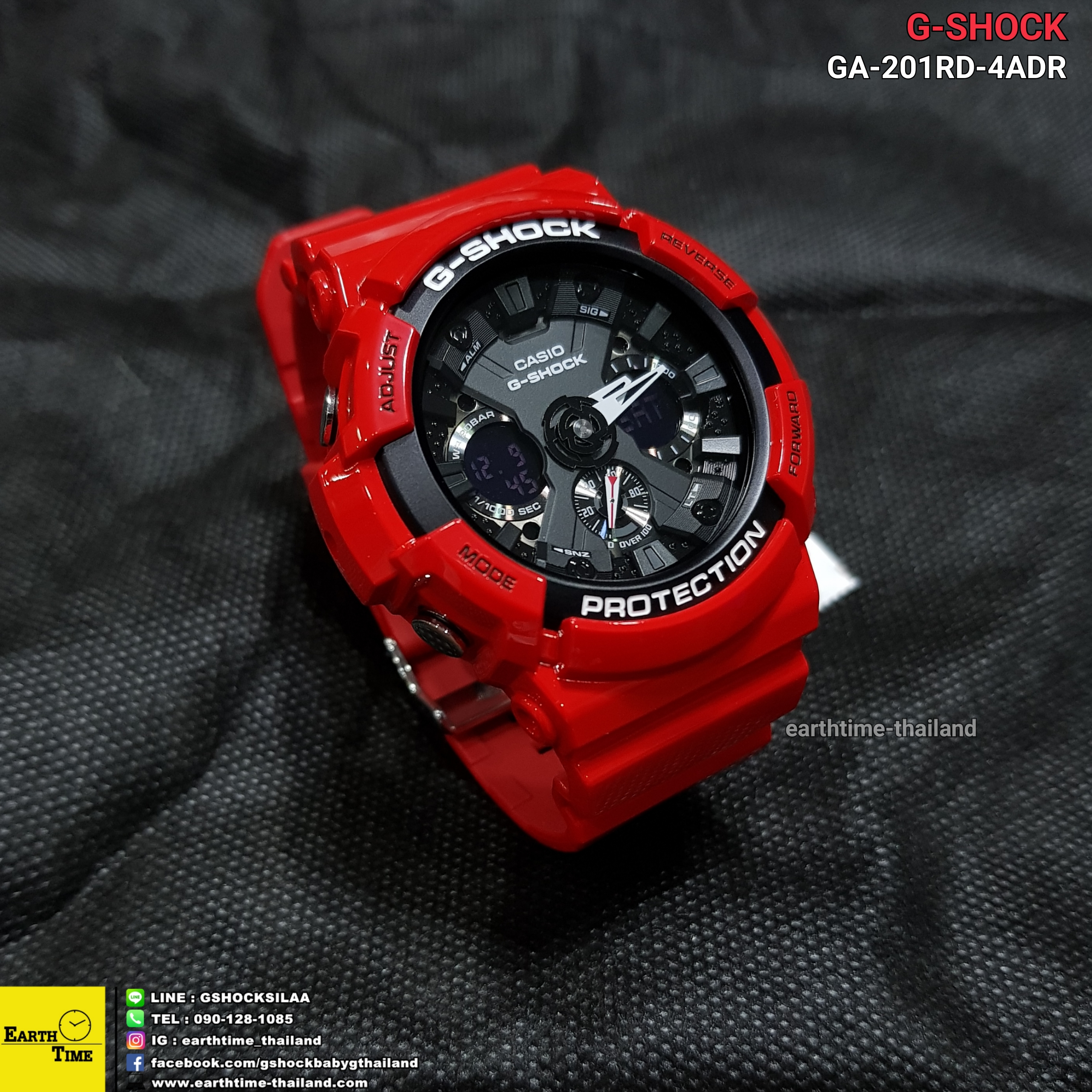 G-Shock ของใหม่แท้100% รับประกัน 1 ปี GA-201RD-4ADR