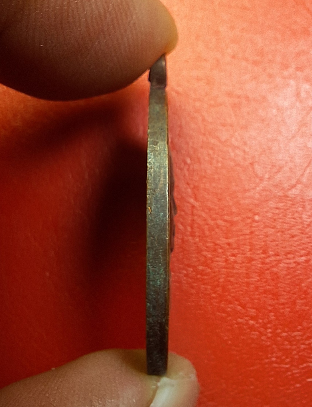 พระครูโพธารามพิทักษ์(เขียน) วัดโบสถ์ ที่ระลึกฉลองพระอุโบสถ เนื้อทองแดง(องค์ที่1)