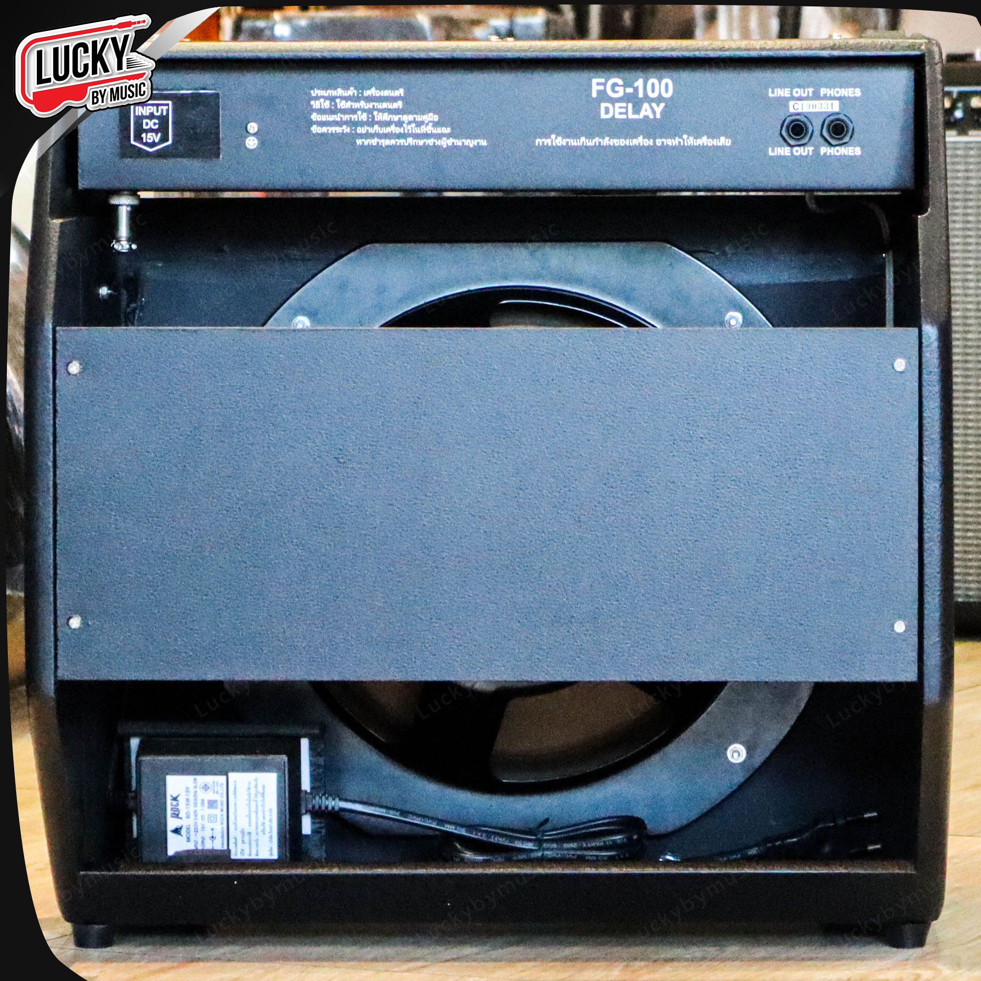 Rock music แอมป์กีต้าร์ รุ่น FG-100 BT ทรงเอียง 100 วัตต์ ตู้แอมป์ มีบลูทูธ เสียบกีตาร์2ช่อง พร้อมเอฟเฟค