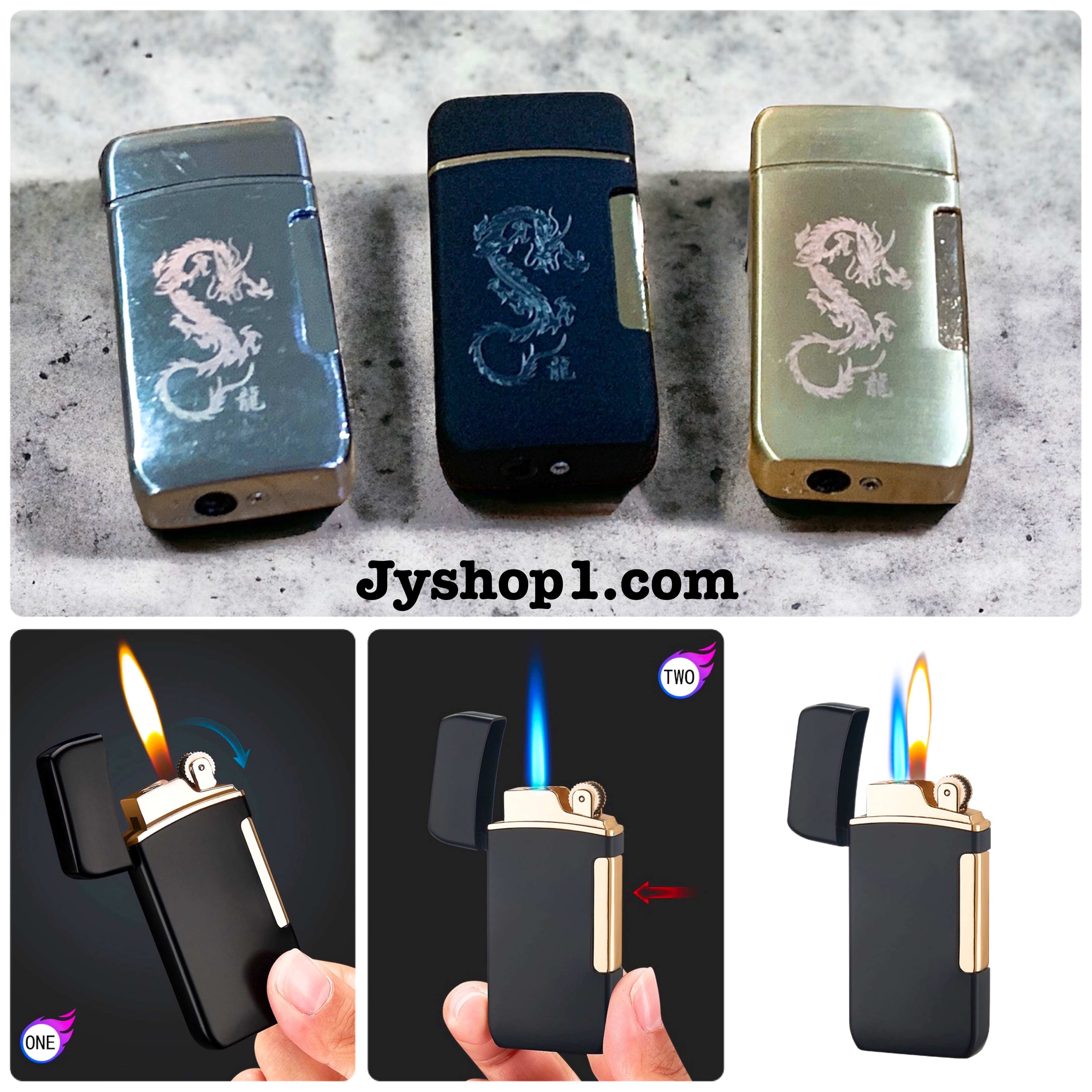 ไฟแช็ค ไฟฟู่ ไฟเปลว แบบ 2 ระบบ รุ่น XC808 พร้อมส่ง ราคาถูก