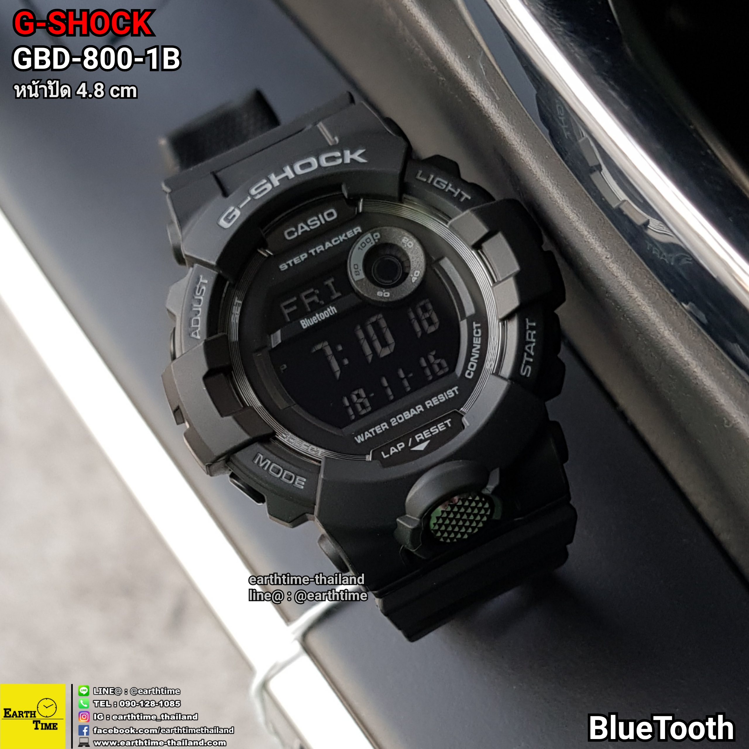 G-Shock Step Tracker and Bluetooth ของใหม่แท้100% รับประกัน 1 ปี รุ่น GBD-800-1B