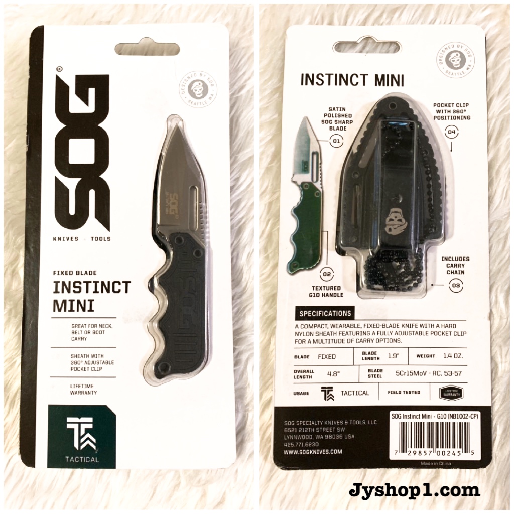 มีดห้อยคอ มีดพก SOG Instinct Mini ด้ามดำ