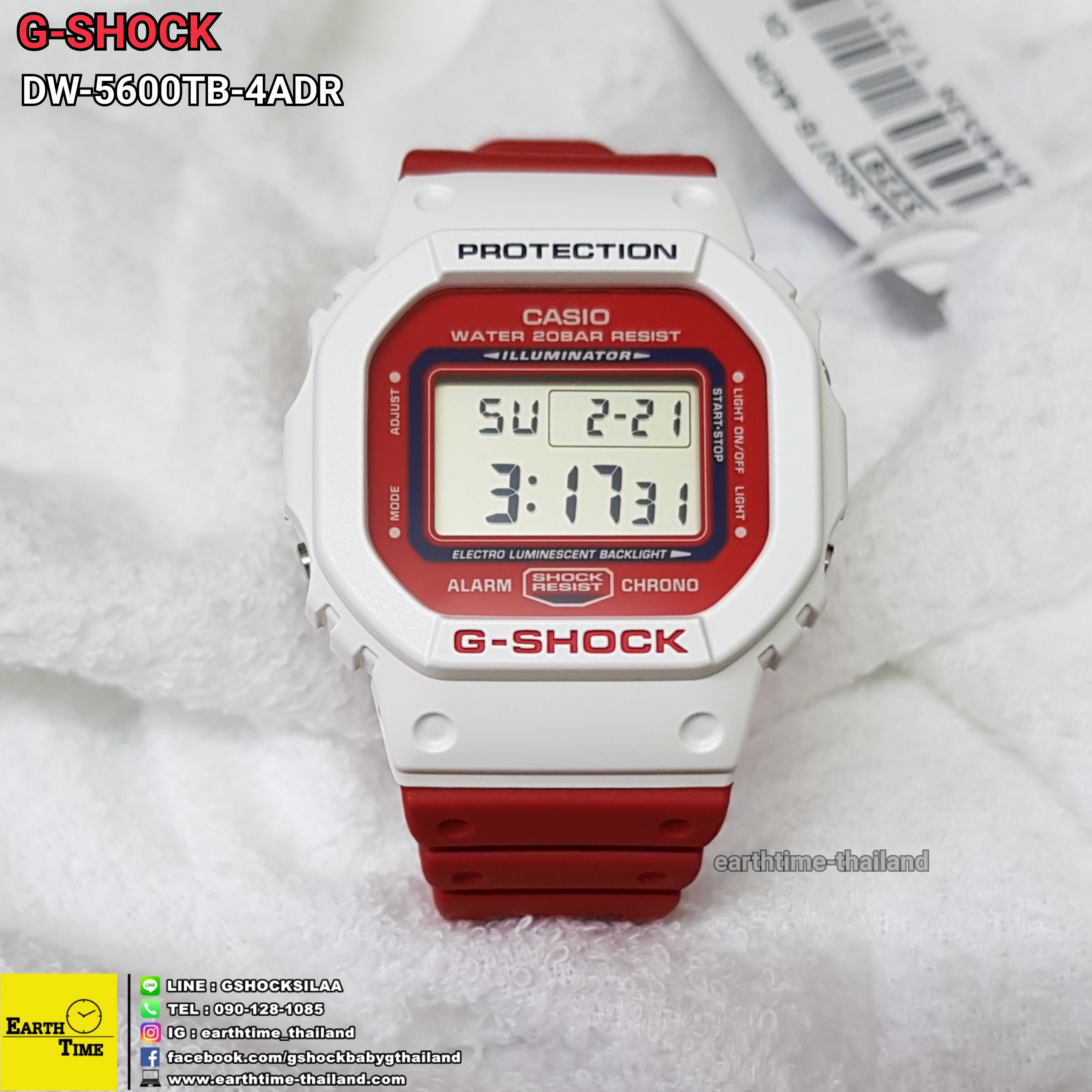 G-Shock DW-5600TB Throw Back ของใหม่แท้100% รับประกัน 1 ปี รุ่น DW-5600TB-4ADR