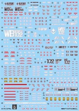 Water Decal 241 FatCat1/100 Gundam RX-78 ยี่ห้อ Ghost Decal