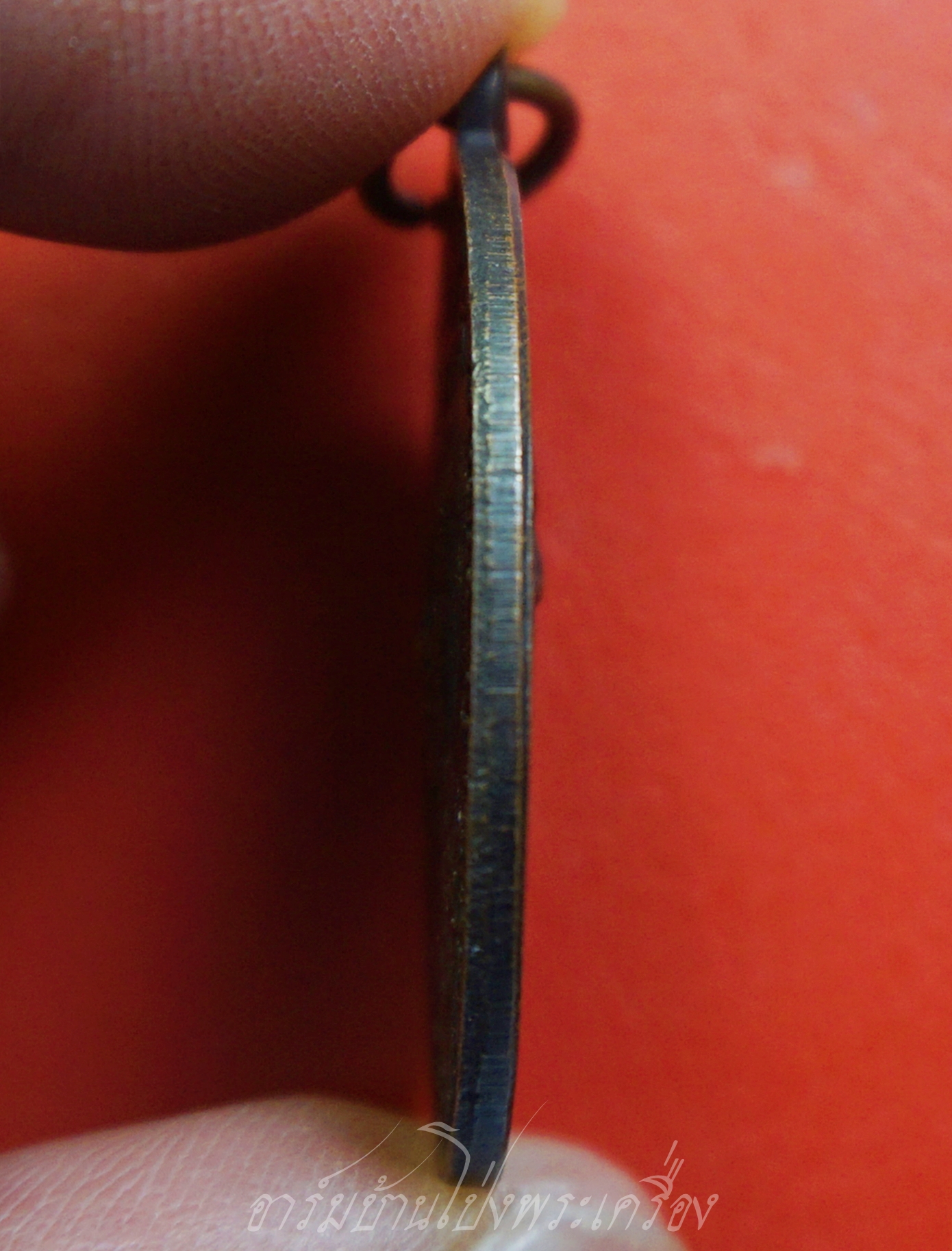 พระครูพรหมสมาจาร หลังพระครูภาวนานิเทศก์ วัดเขาวัง จ.ราชบุรี ปี๒๕๑๓ เนื้อทองแดงรมดำ(องค์ที่1)