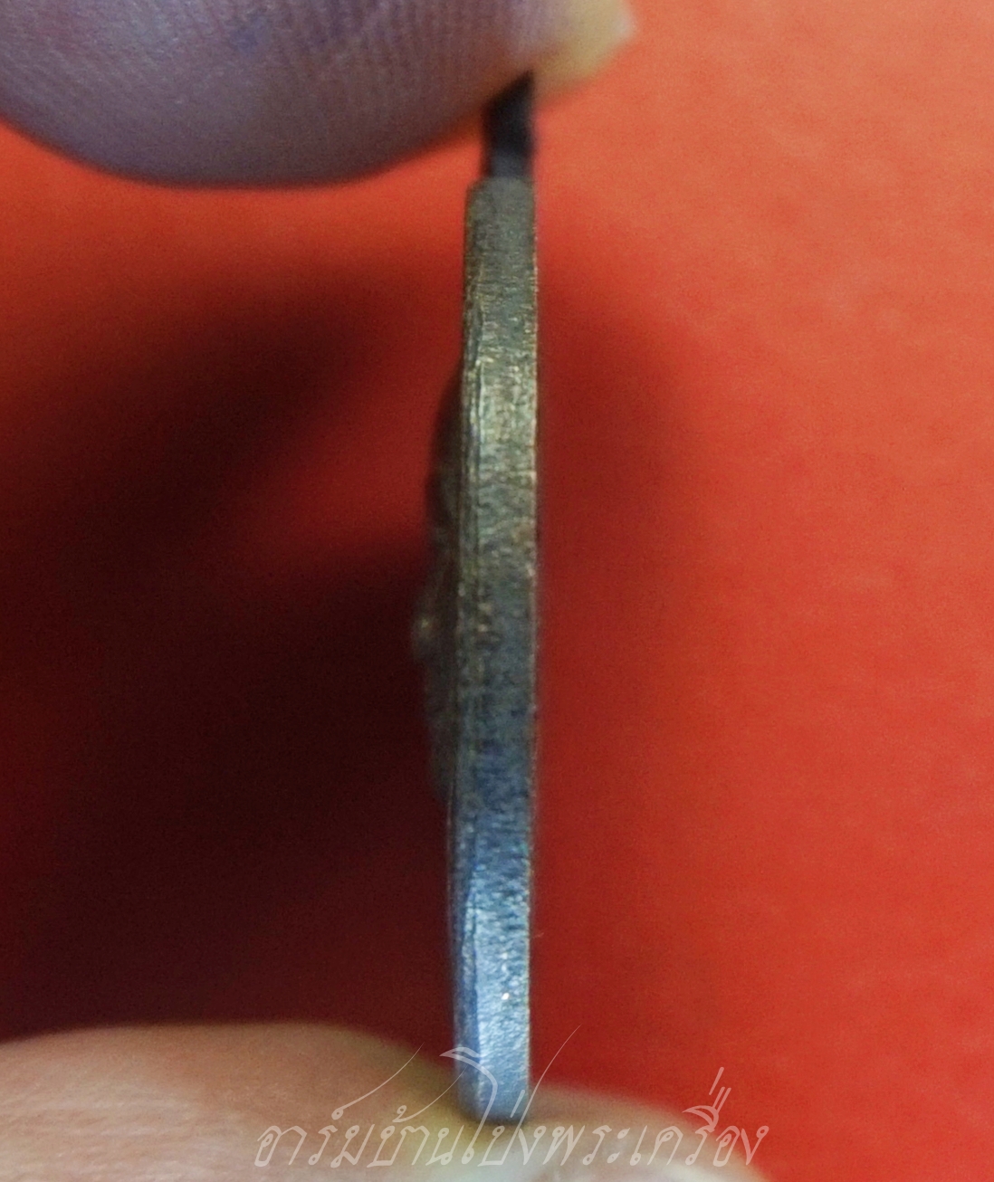 พระเทพวรคุณ วัดสิริจันทรการ จ.ลพบุรี รุ่นสร้างหุ่นขี้ผึ้ง ปี๒๕๓๓ เนื้อทองแดงรมดำ(องค์ที่1)