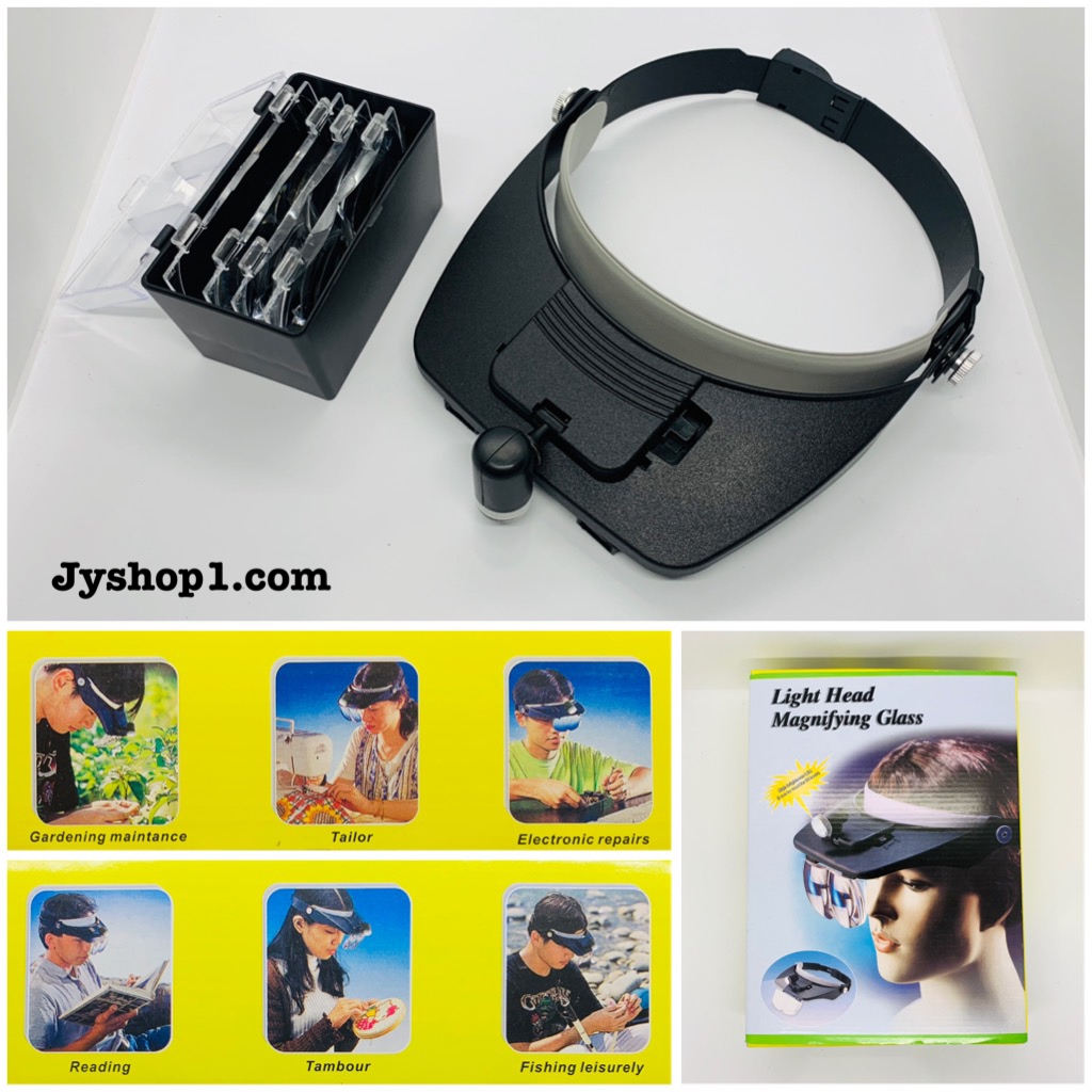 แว่นขยาย หมวกแว่นขยาย แบบมีไฟ Light Head MG81001-D