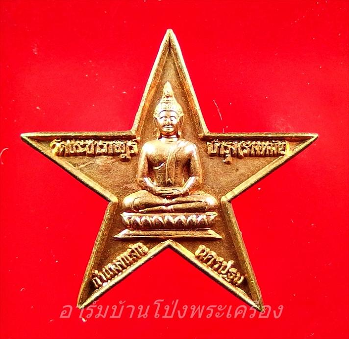 หลวงปู่แผ้ว วัดรางหมัน ดาวมงคลชัยพิมพ์ใหญ่ เนื้อทองแดง(องค์ที่3)