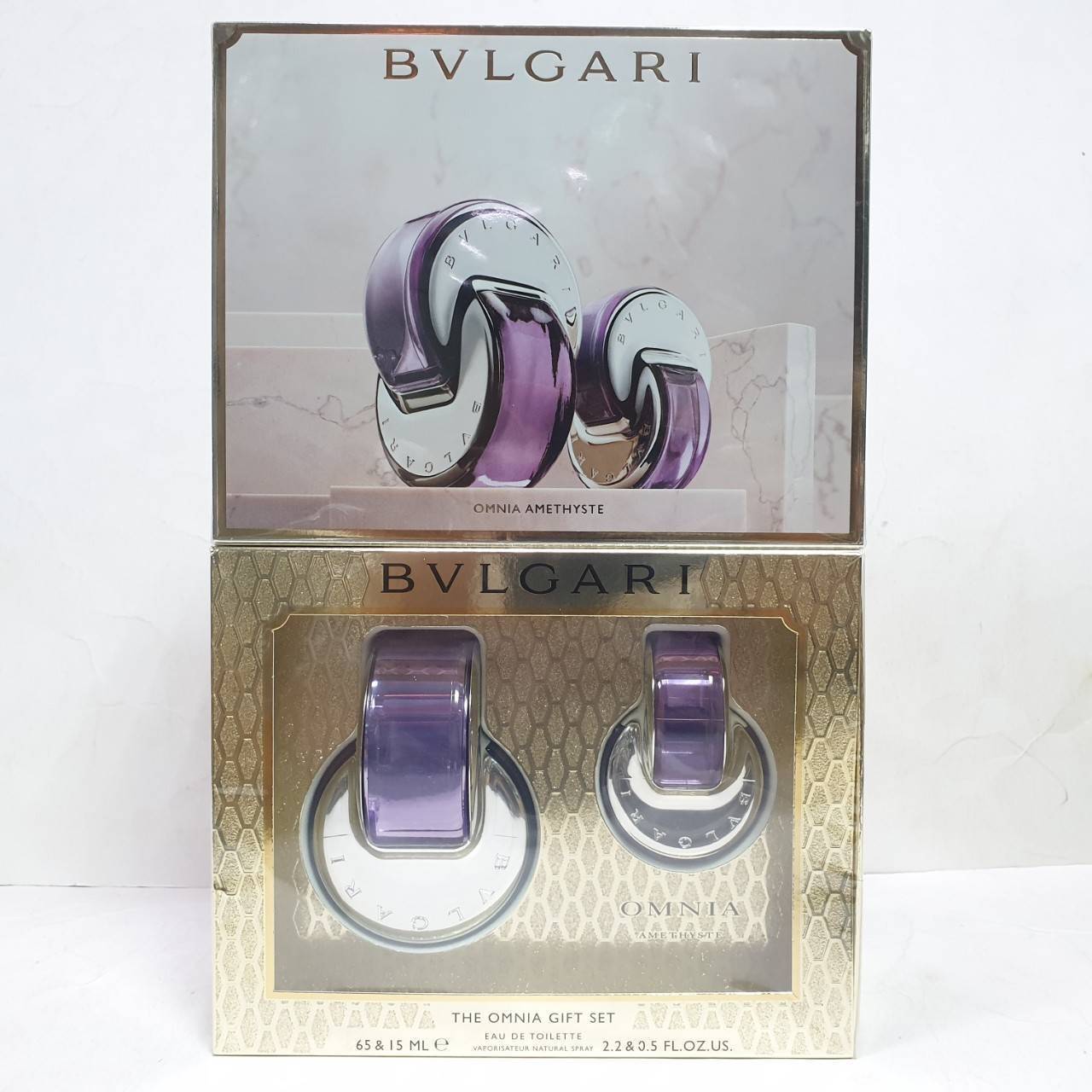 Set Bvlgari Omnia Amethyste EDT 65ml. Mini 15ml. น้ำหอมแท้ 100%