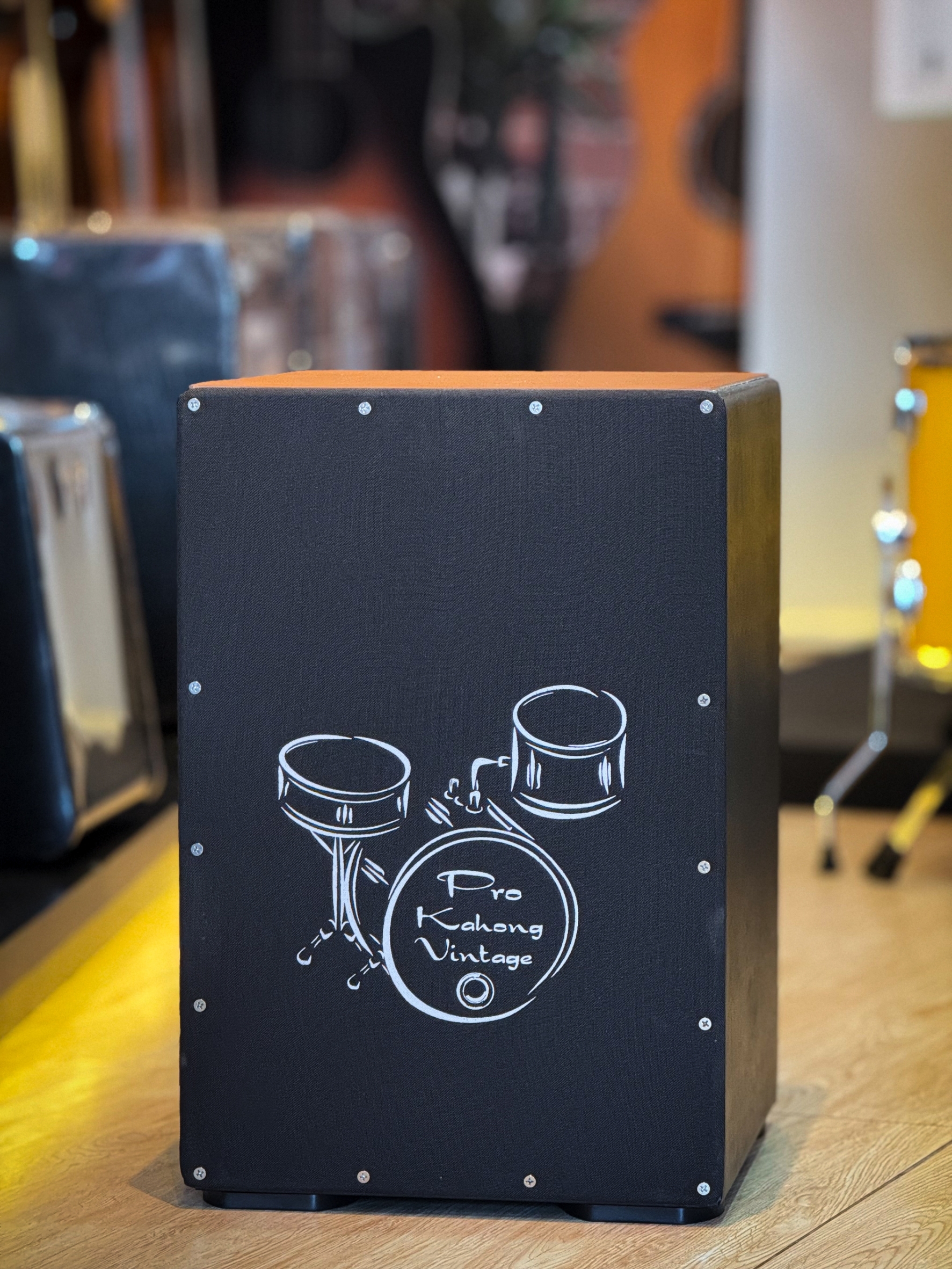 E-Cajon คาฮองไฟฟ้า เลือกได้ 2 input Studio/Mono ไม้หน้า หุ้ม ผ้า 600D PVC