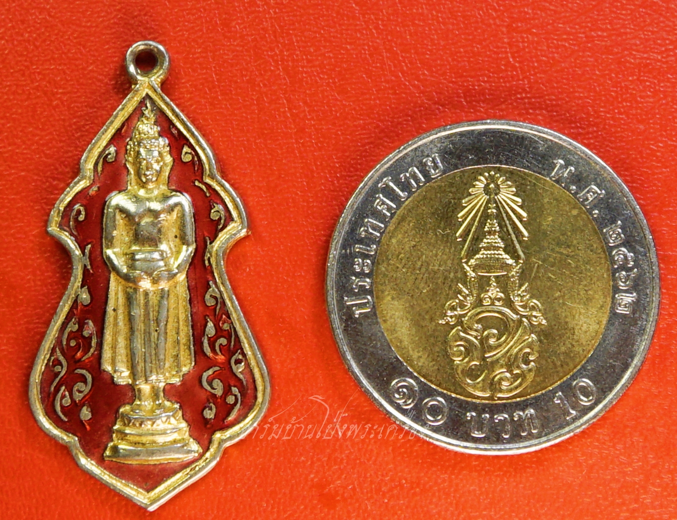 พระพุทธ วัดบางแพใต้ จ.ราชบุรี ปี๒๕๒๕ เนื้อกะไหล่ทอง(องค์ที่1)