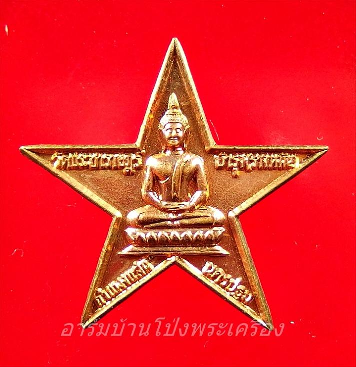 หลวงปู่แผ้ว วัดรางหมัน ดาวมงคลชัยพิมพ์ใหญ่ เนื้อทองแดง(องค์ที่4)