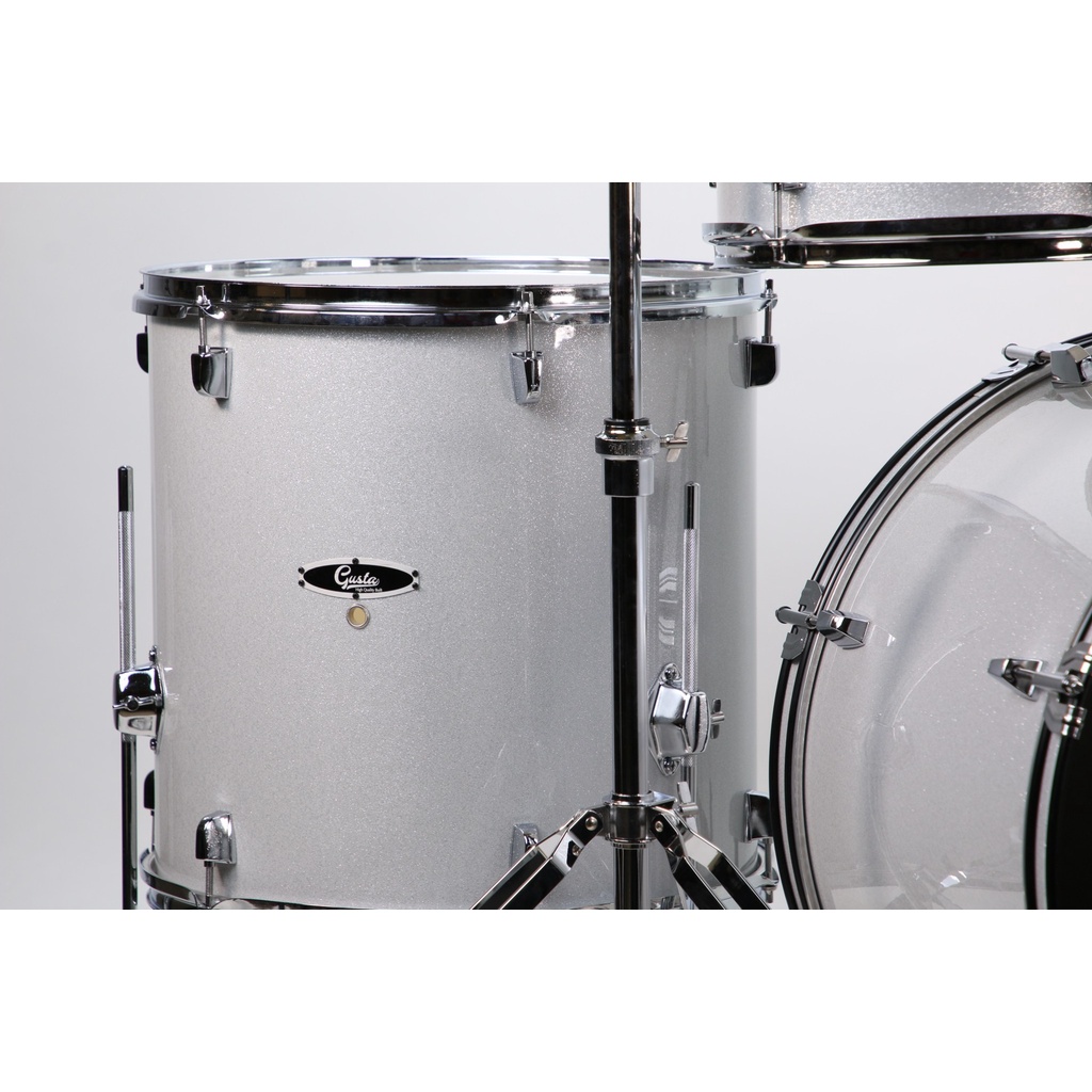 กลองชุดใหญ่ GUSTA รุ่น First Touring * สีขาว | ของแถม + กระเป๋าไม้กลอง+เก้าอี้+ไม้กลอง+ประแจกลอง