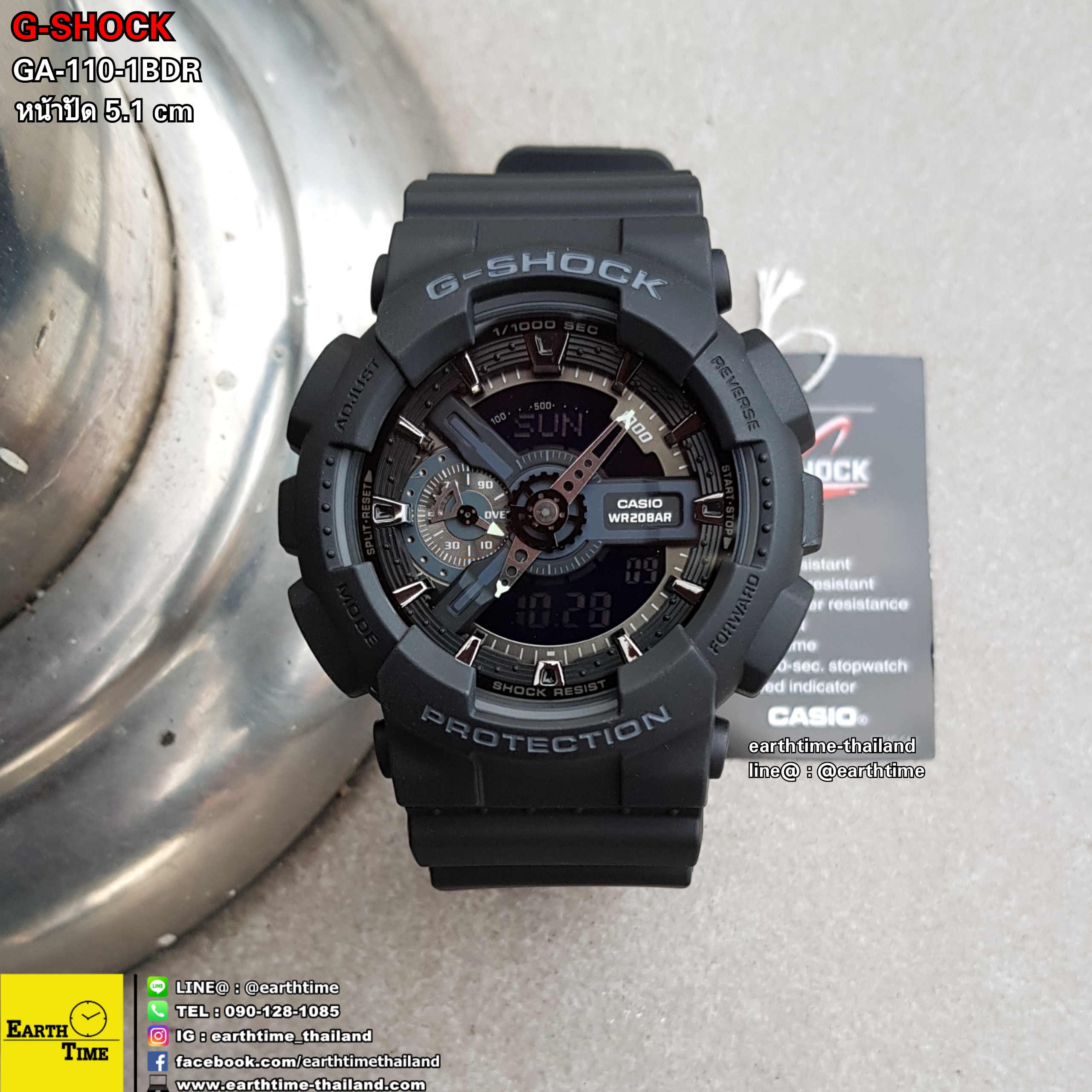 G-Shock ของใหม่แท้100% รับประกัน 1 ปี GA-110-1BDR
