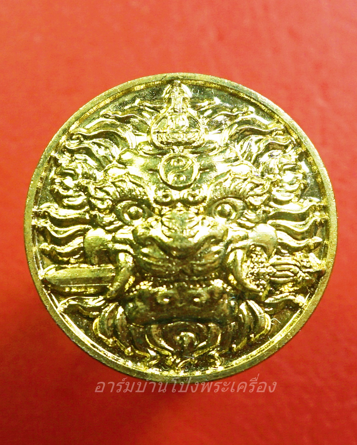 หลวงพ่อหวล วัดชาวเหนือ เสือคาบดาบ(กันชง) ปี๒๕๔๙ พิมพ์ใหญ่ กะไหล่ทอง(องค์ที่1)