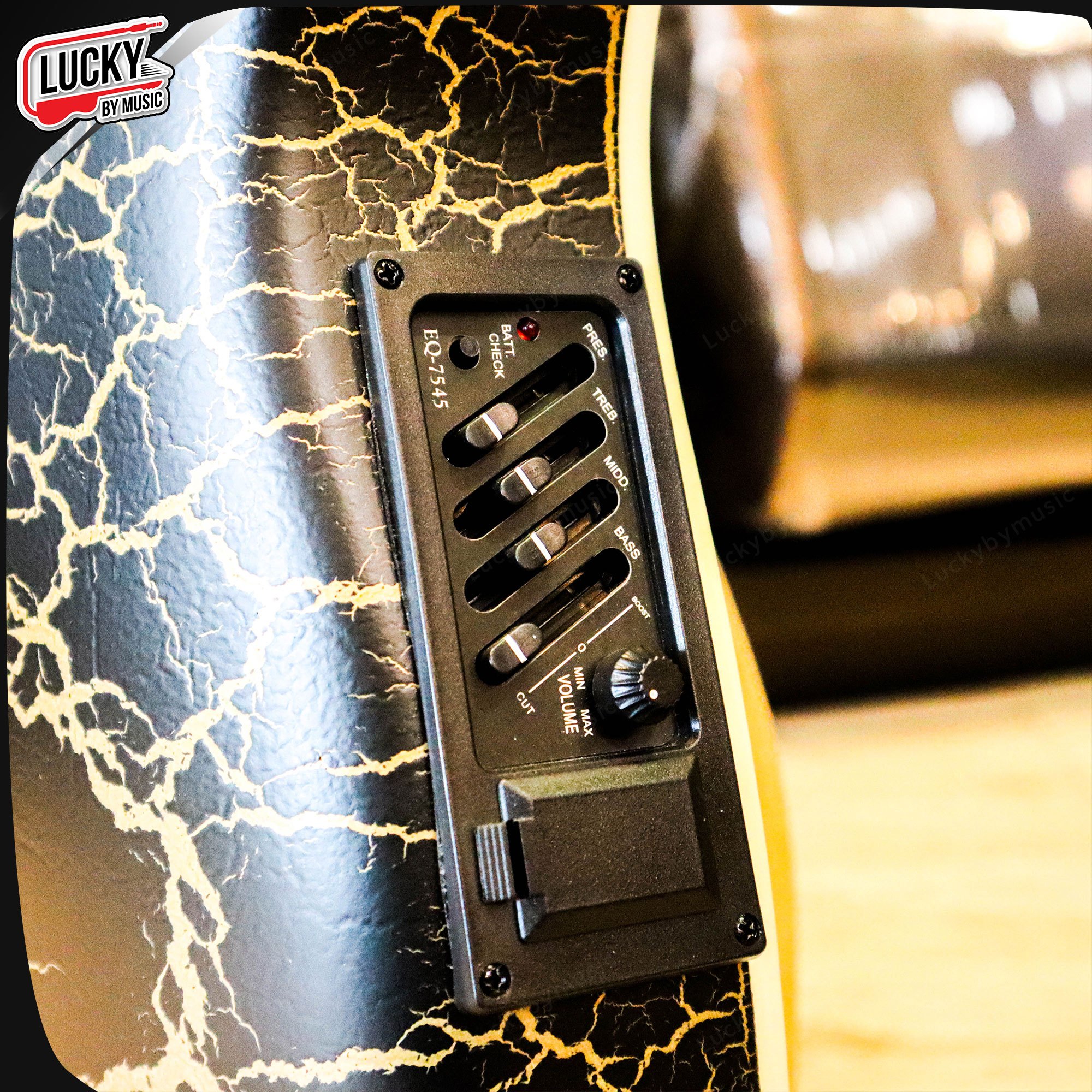 กีตาร์โปร่งไฟฟ้า ทรงหลังเต่า Smiger SM-4160 กีต้าร์โปร่งไฟฟ้า ขนาด 41 นิ้ว แถมฟรี ปิ๊ก4อัน ประแจ คู่มือ