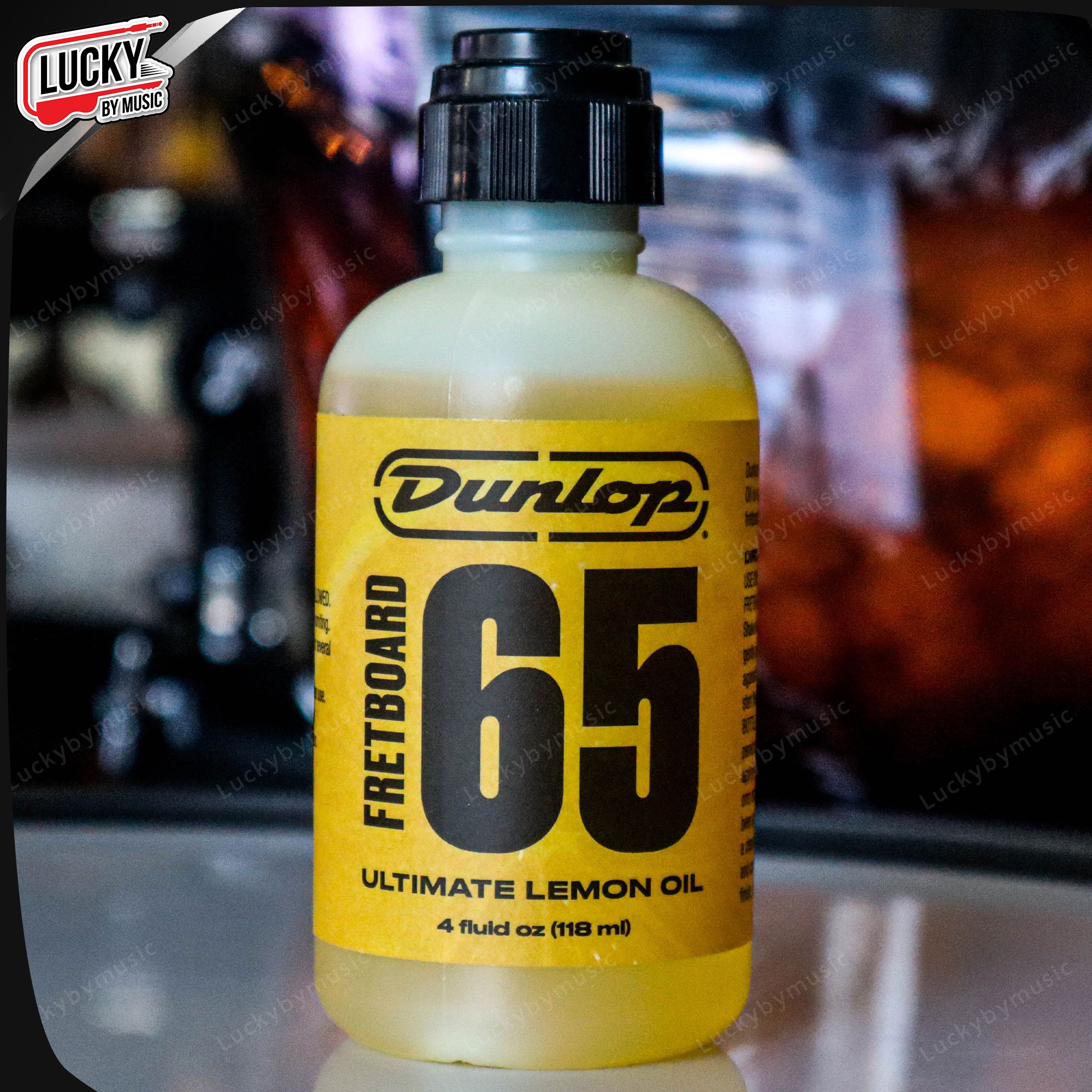 Dunlop น้ำยา Lemon Oil Jim ใช้เช็ดทำความสะอาด Fretboard ถนอมเนื้อไม้ ให้ชุ่มชื้นเงางาม (1ขวด)