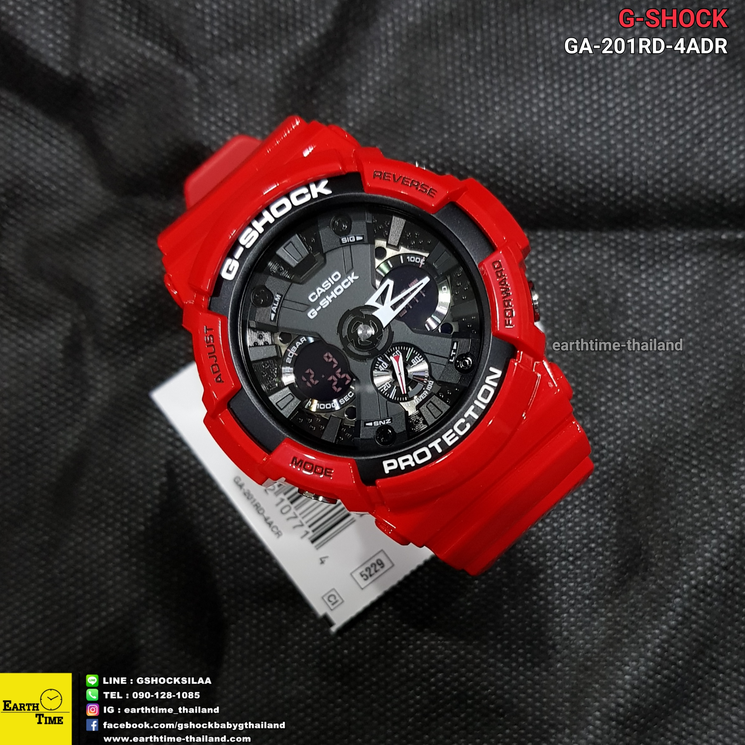 G-Shock ของใหม่แท้100% รับประกัน 1 ปี GA-201RD-4ADR