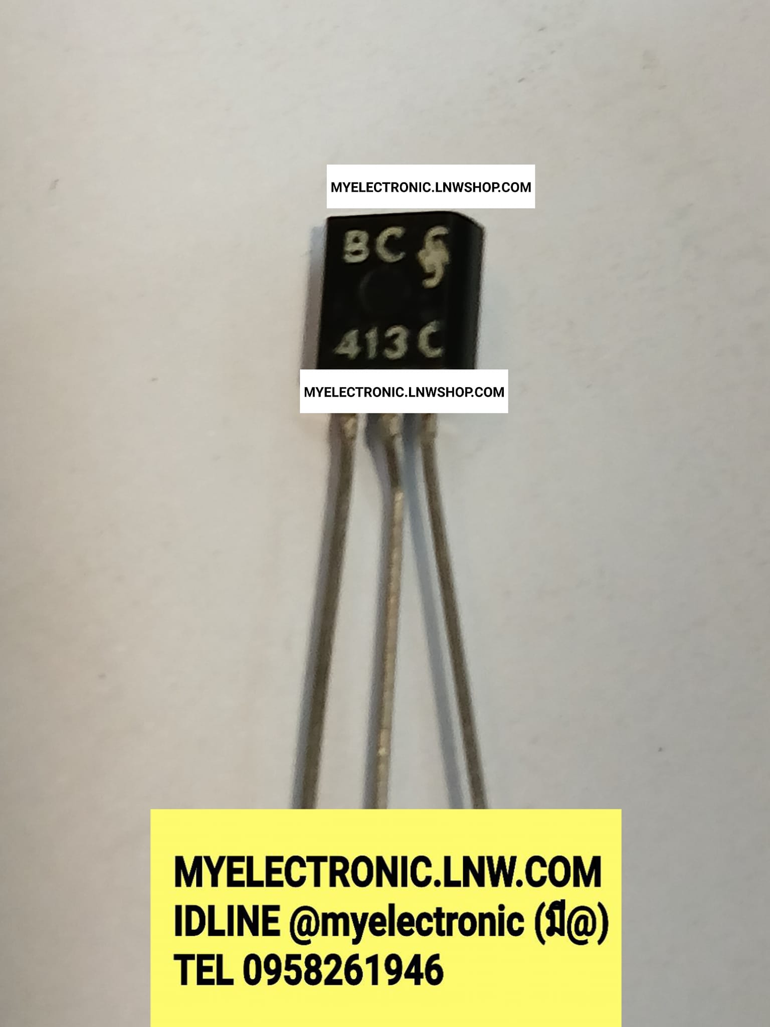 ขาย BC413C ตัวถัง TO-92 ยี่ห้อ BC413 C TRANSISTOR ทรานซิสเตอร์ ราคา ตัวละ . . . . หน่วย บาท