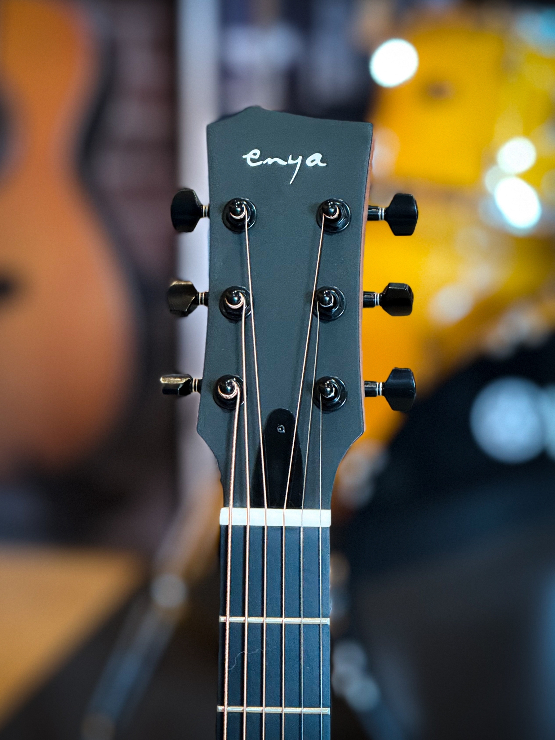 New Enya EA-X1E EQ กีต้าร์โปร่งไฟฟ้า ทรานอคูสติก EQ SP1 ทรงเต็ม ขนาด 40 นิ้ว พร้อมของแถมสุดพรีเมี่ยม