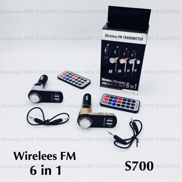 บลูทูธภายในรถยนต์ รุ่น S700 สำหรับฟังเพลงผ่านลำโพงภายในรถ