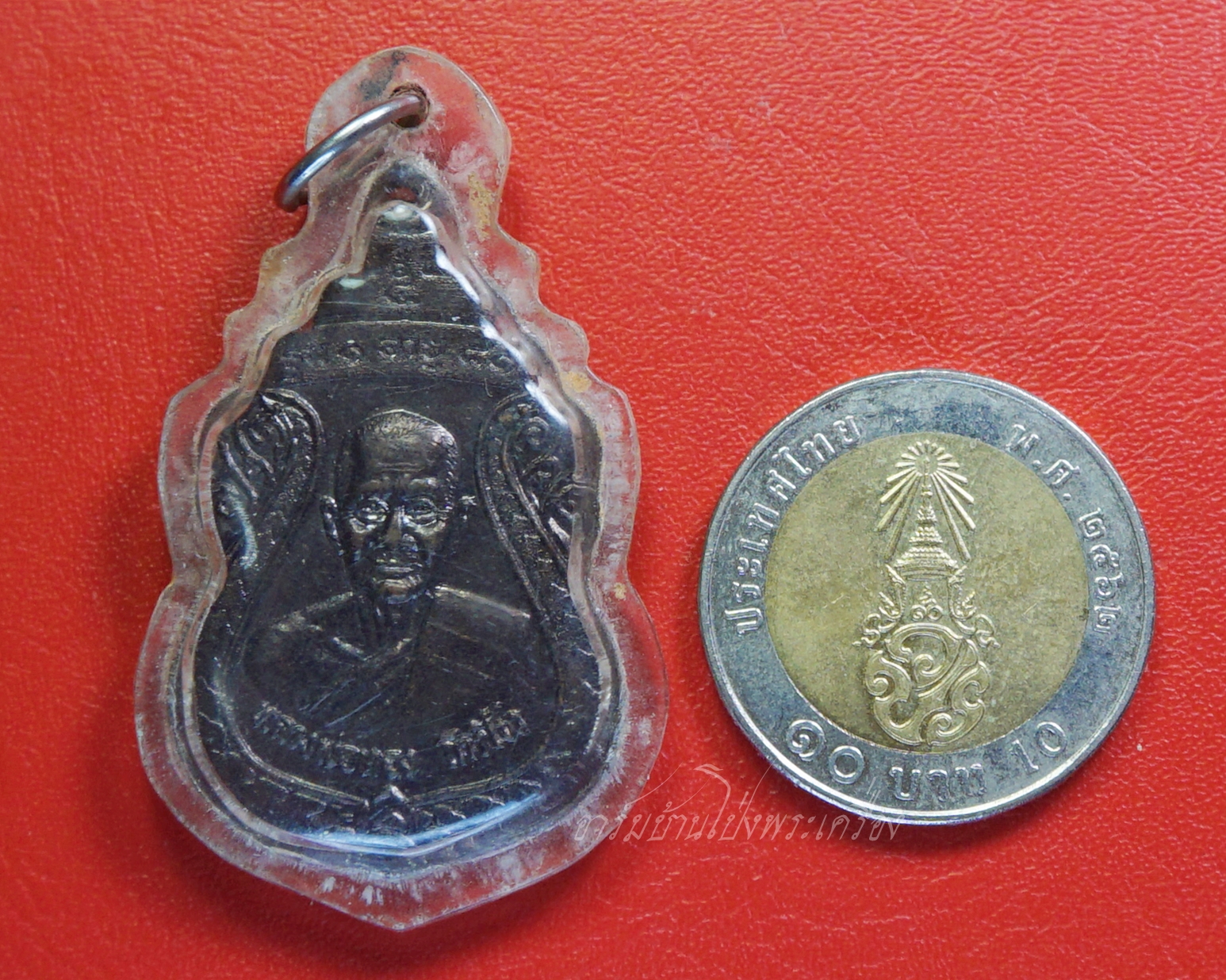 หลวงพ่อทอง วัดบ้านกล้วย รุ่น๑ อายุ๘๑ ปี๓๐ เนื้อทองแดงรมดำ(องค์ที่6)