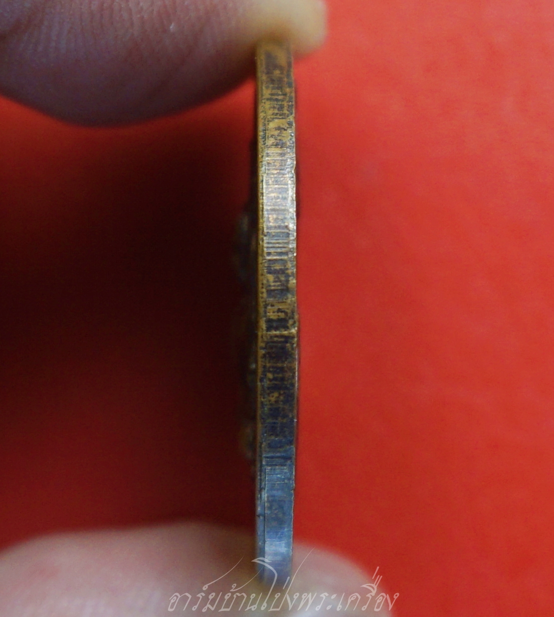 สมเด็จพระนเรศวรมหาราช วัดหทัยนเรศวร์ จ.ราชบุรี ที่ระลึกผูกพัทธสีมาปิดทองฝังลูกนิมิตร ปี๒๕๖๓ เนื้อทองแดงรมดำ(องค์ที่1)