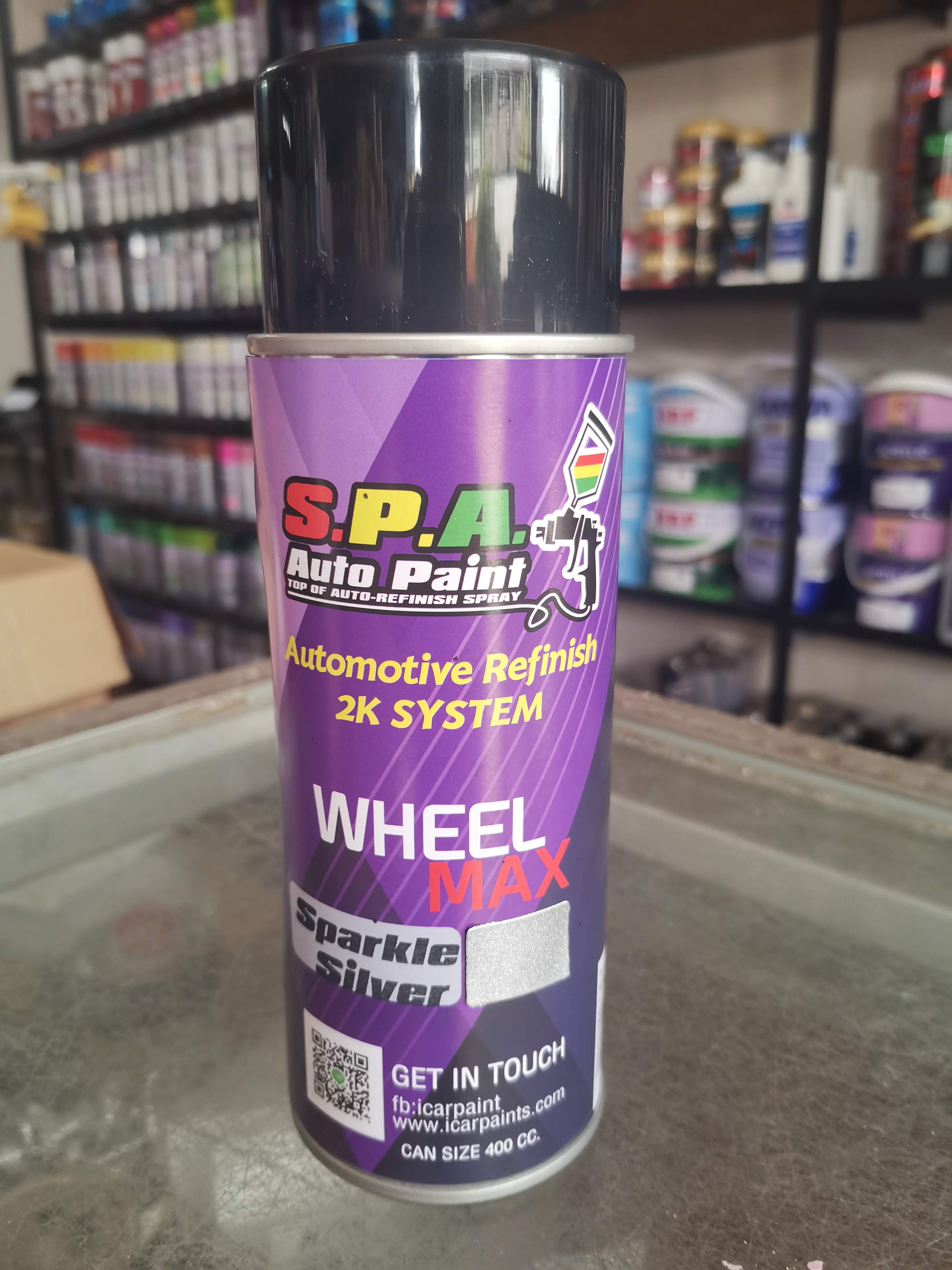 สีสเปร์ยพ่นล้อแม็กซ์ S.P.A. Sparkle Siver