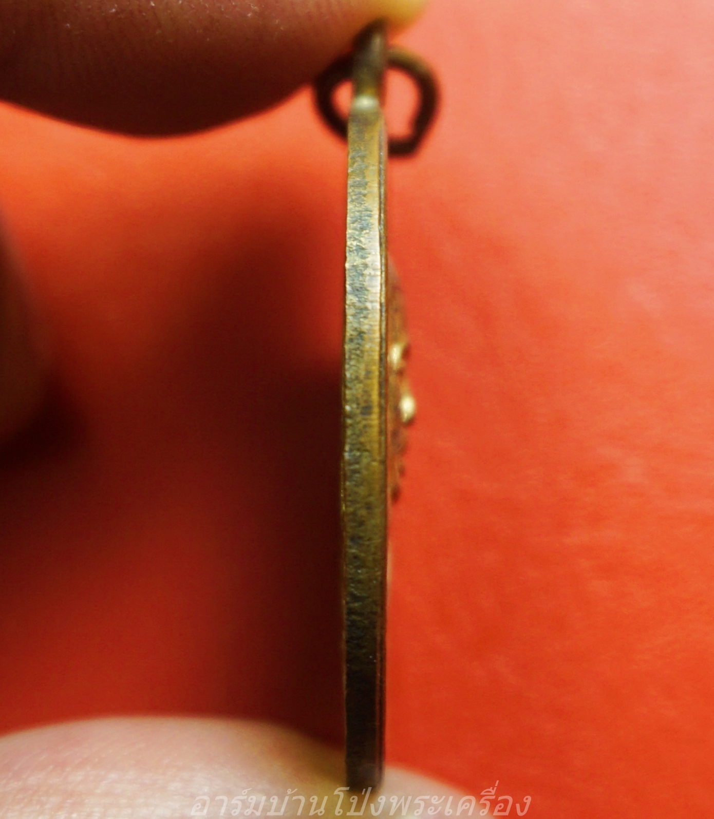 หลวงปู่บอน วัดหนองกบ เนื้อฝาบาตร ปี๒๕๓๖ ตอก3โค๊ต เนิ้อกะไหล่ทอง(องค์ที่2)