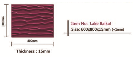 แผ่นผนัง3มิติ PU LEATHER รุ่น Lake Baikan