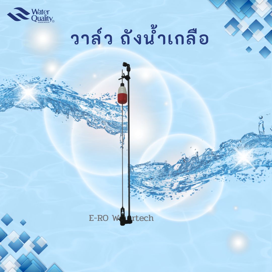 ชุดวาล์วพร้อมลูกลอย สำหรับถังน้ำเกลือ